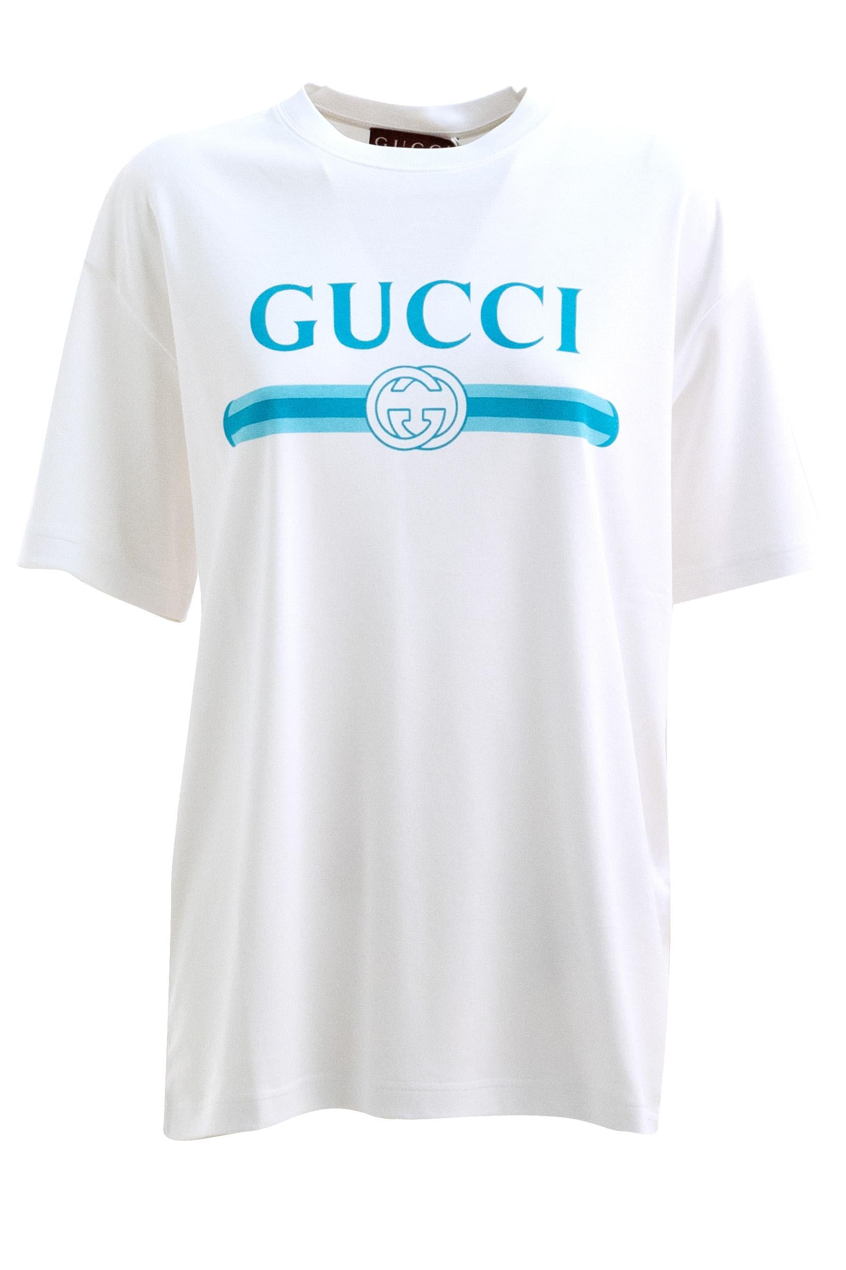 Borsa Gucci Maglietta Gucci Bianca Falsa T-shirt Cumini