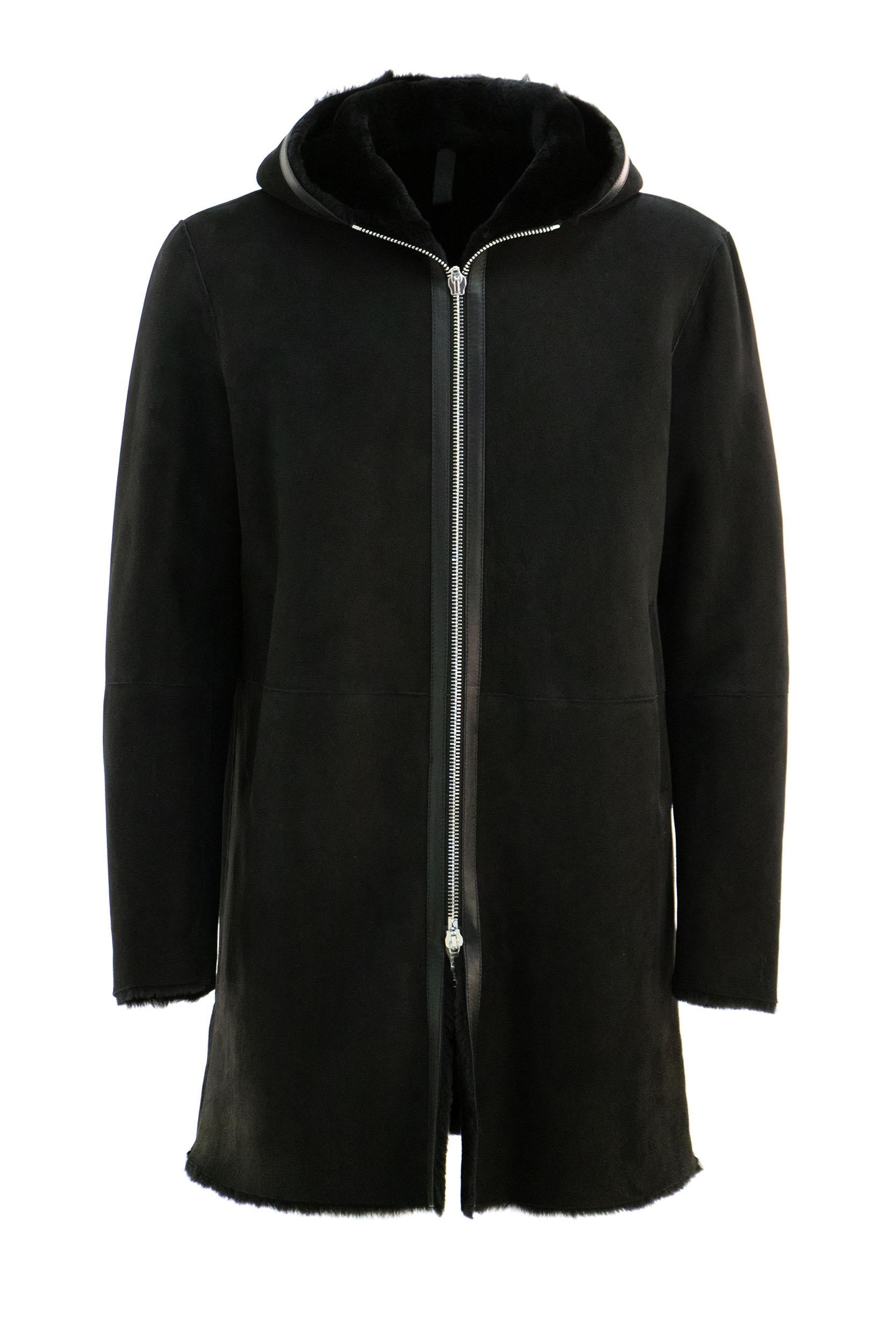Cappotto in montone<BR/> WILSON CHI24-07 NERO-N TAGLIATORE 