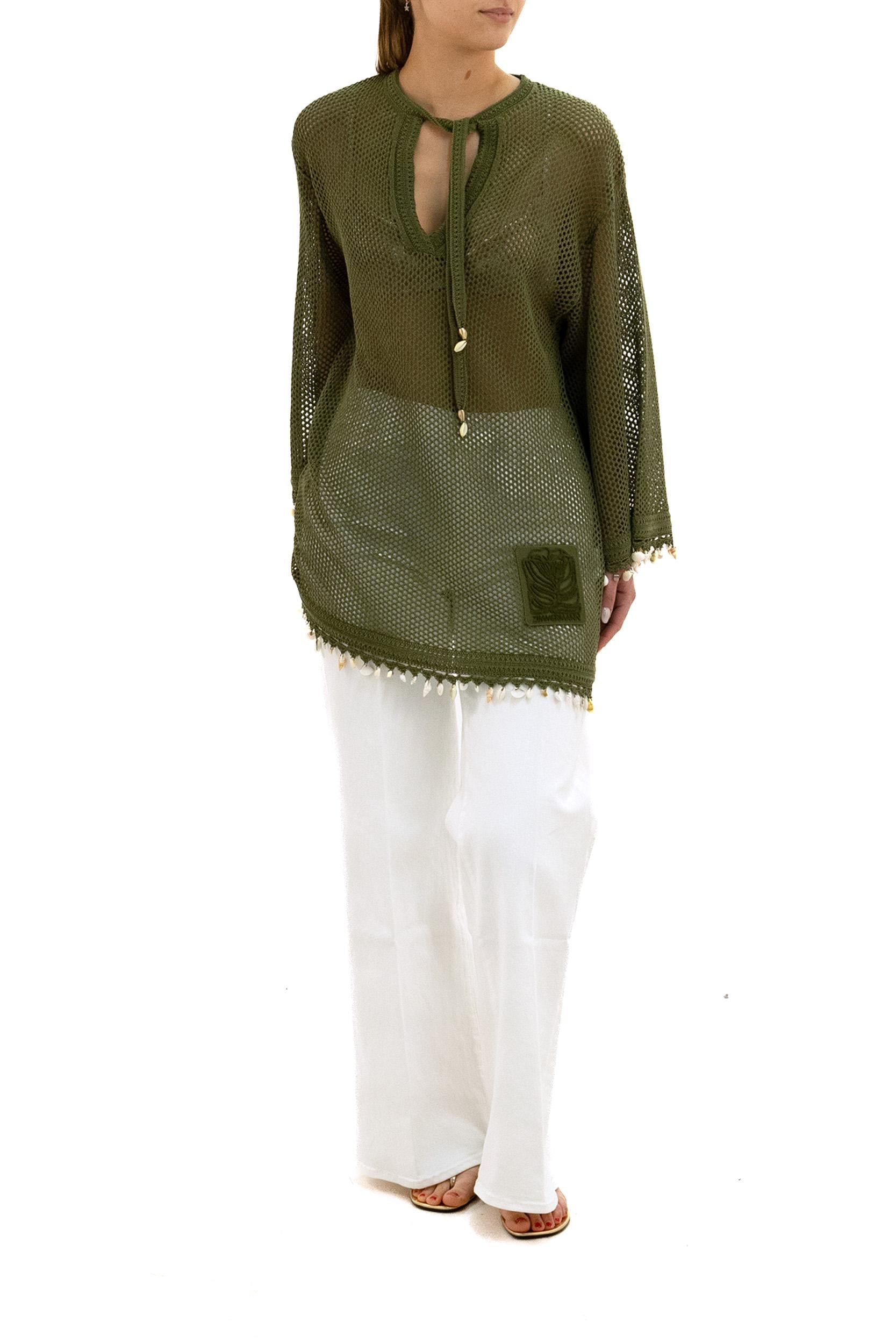 Tunica con Applicazioni Wanderlust<BR/> 6500DRS262 OLIVE ZIMMERMANN 