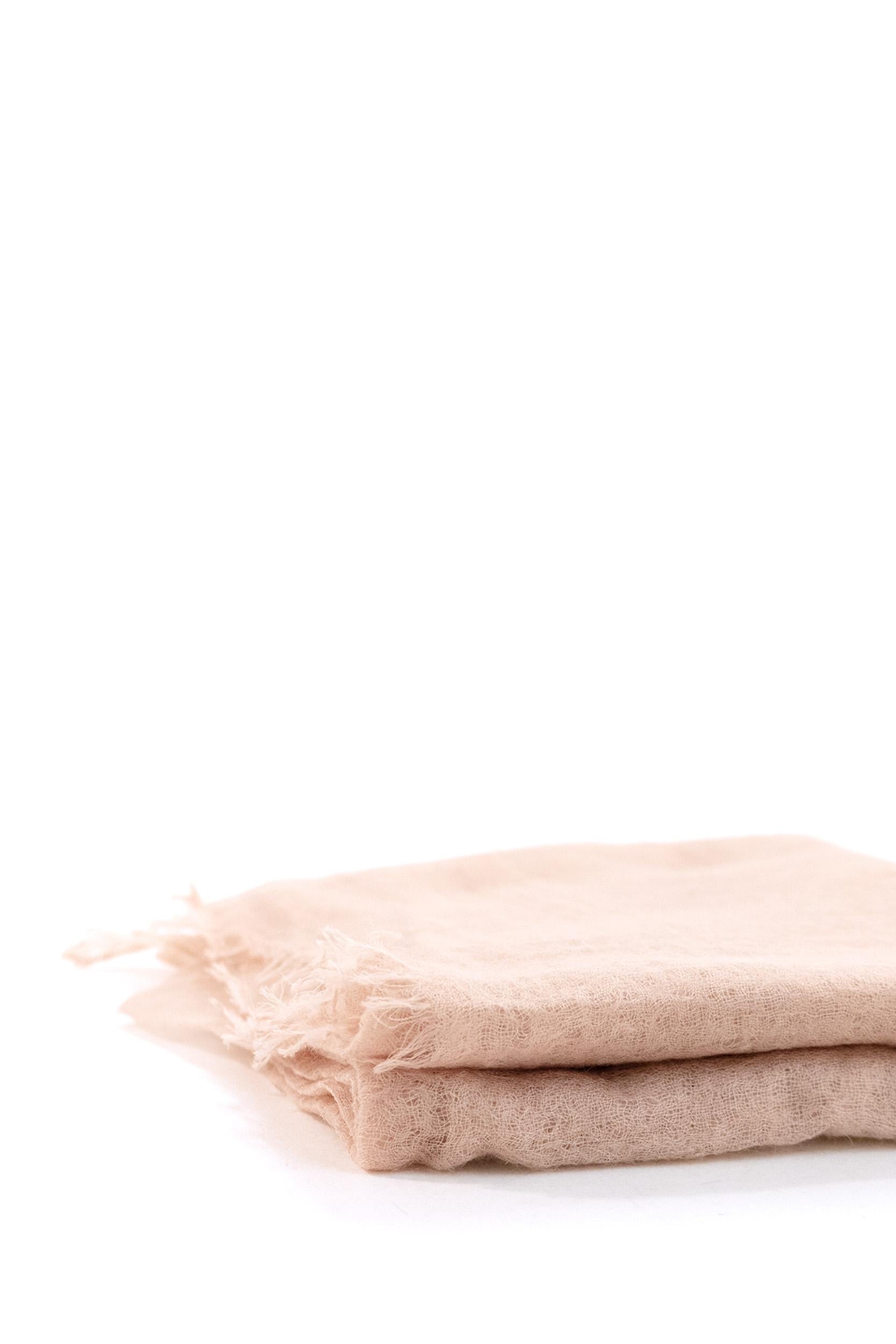 Sciarpa in Cashmere di colore rosa<BR/> 612605 815 MOULETA 