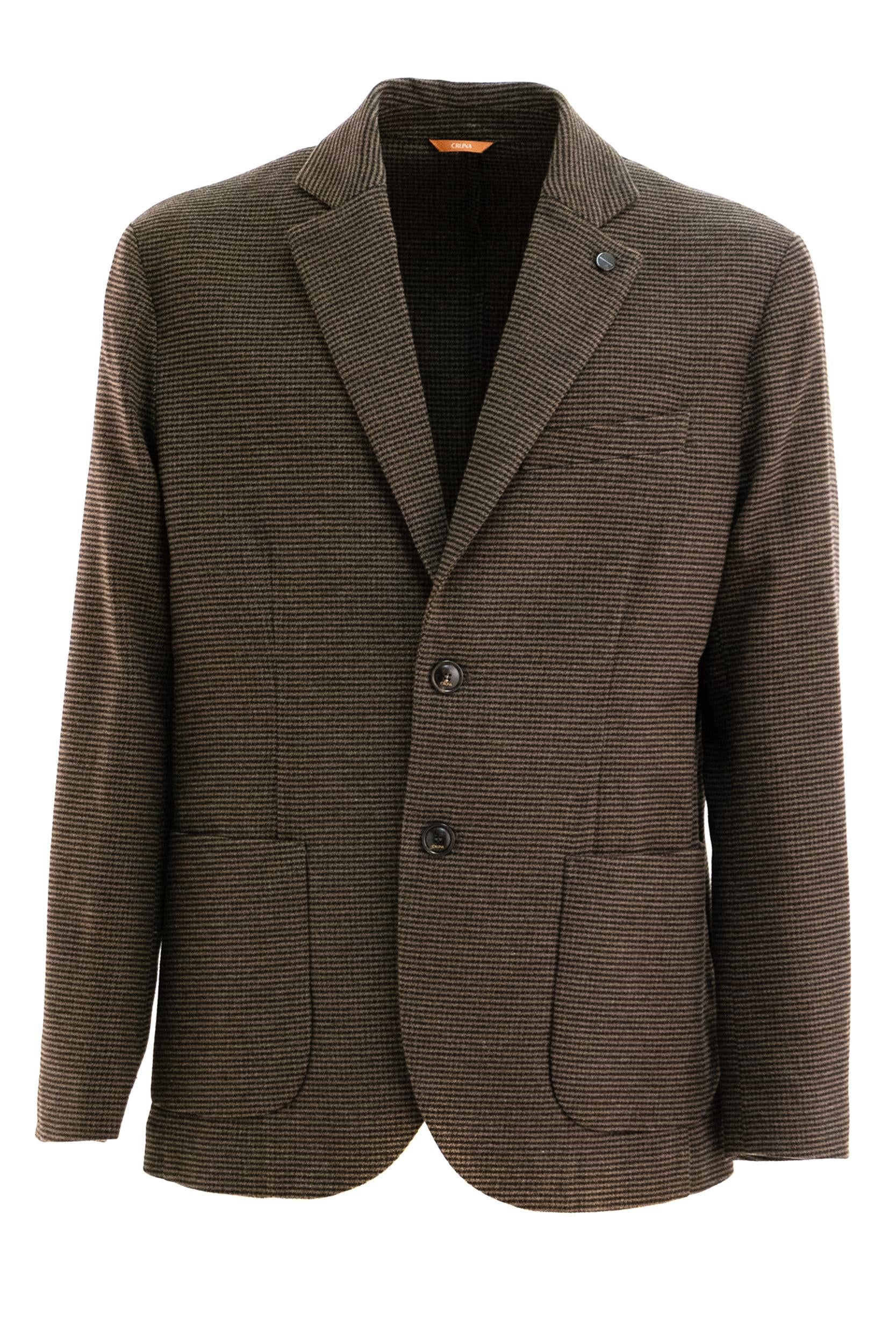 Giacca Tribeca in Cotone Marrone<BR/> S.M03.TRIBECA 1607 133 CRUNA 