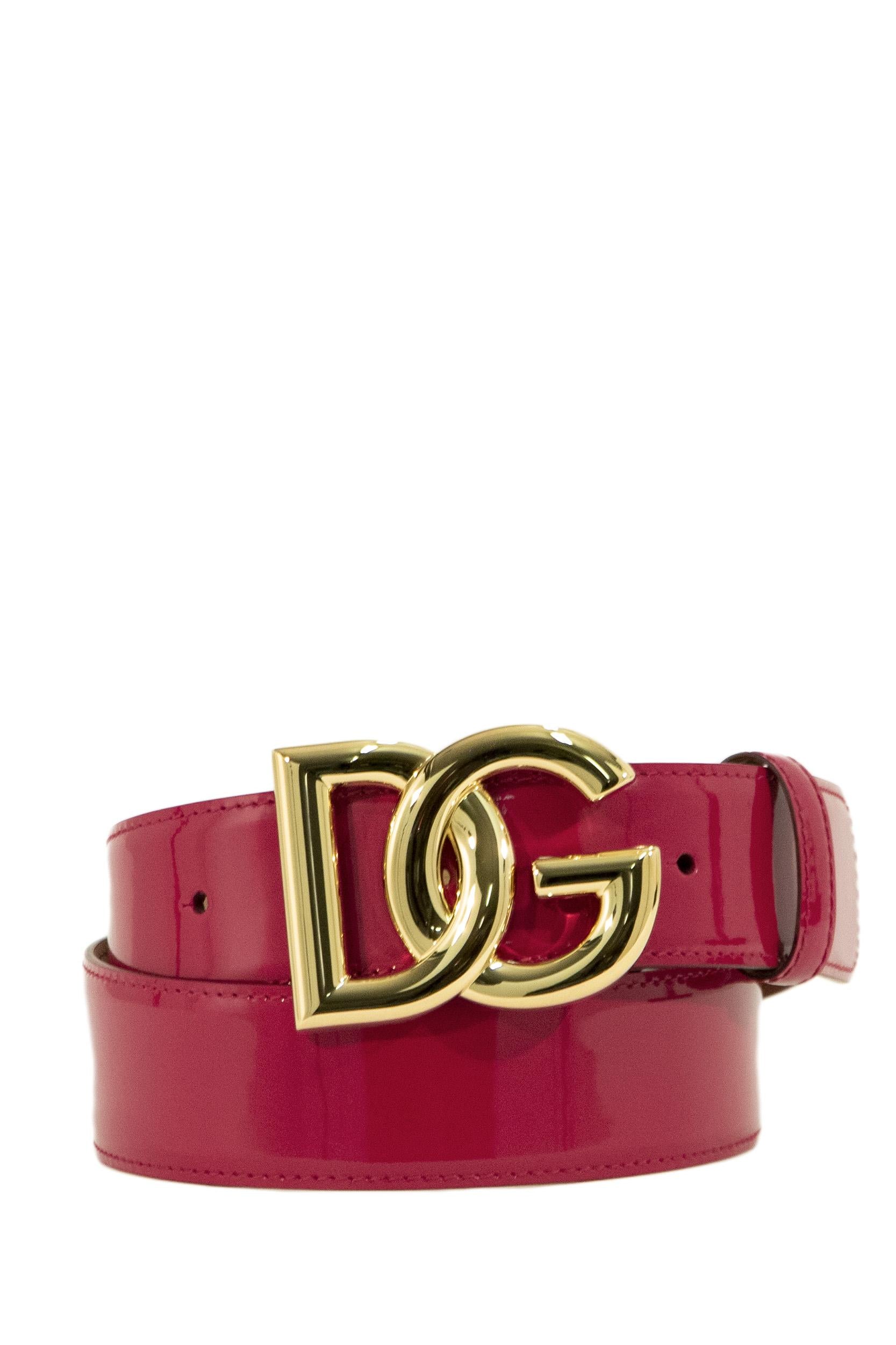 Cintura in Vernice<BR/> BE1446 A1037 8I484 DOLCE & GABBANA 
