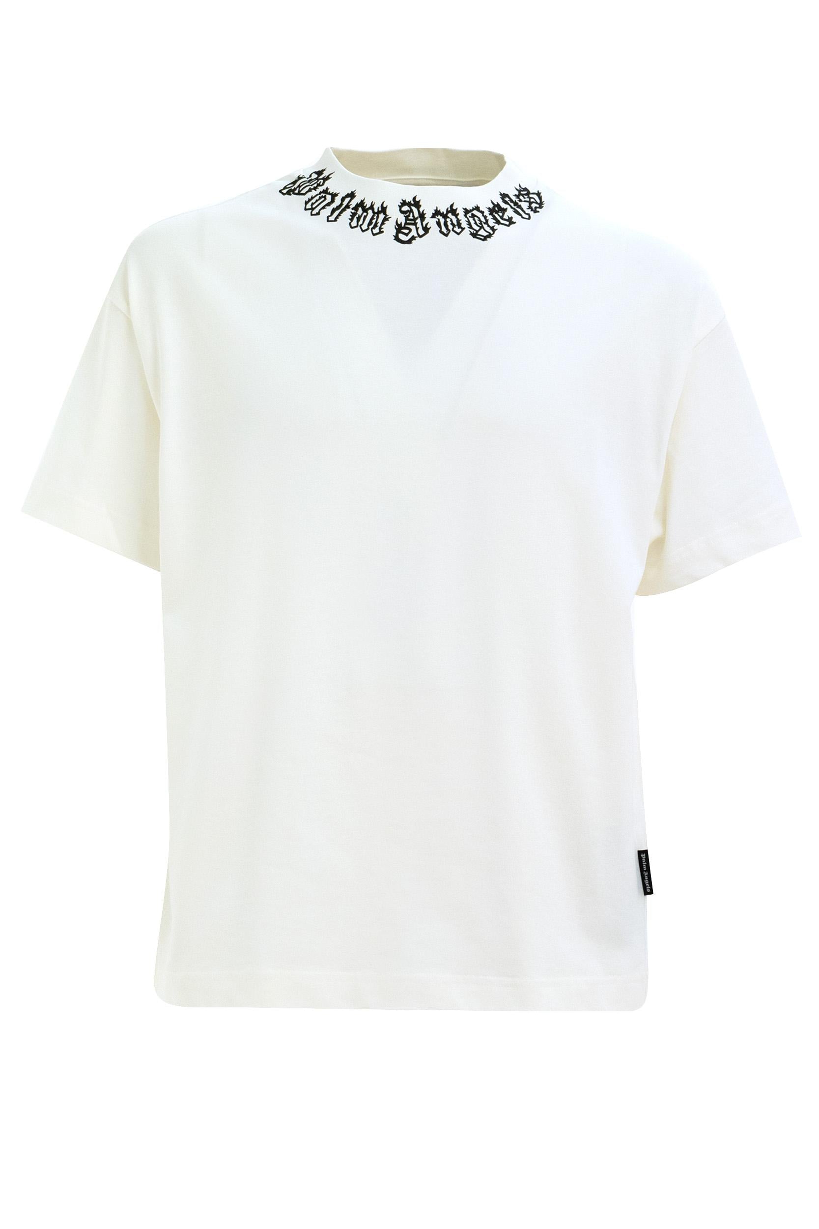 T-shirt<BR/> PMAA001S25JER002 0310 PALM ANGELS 