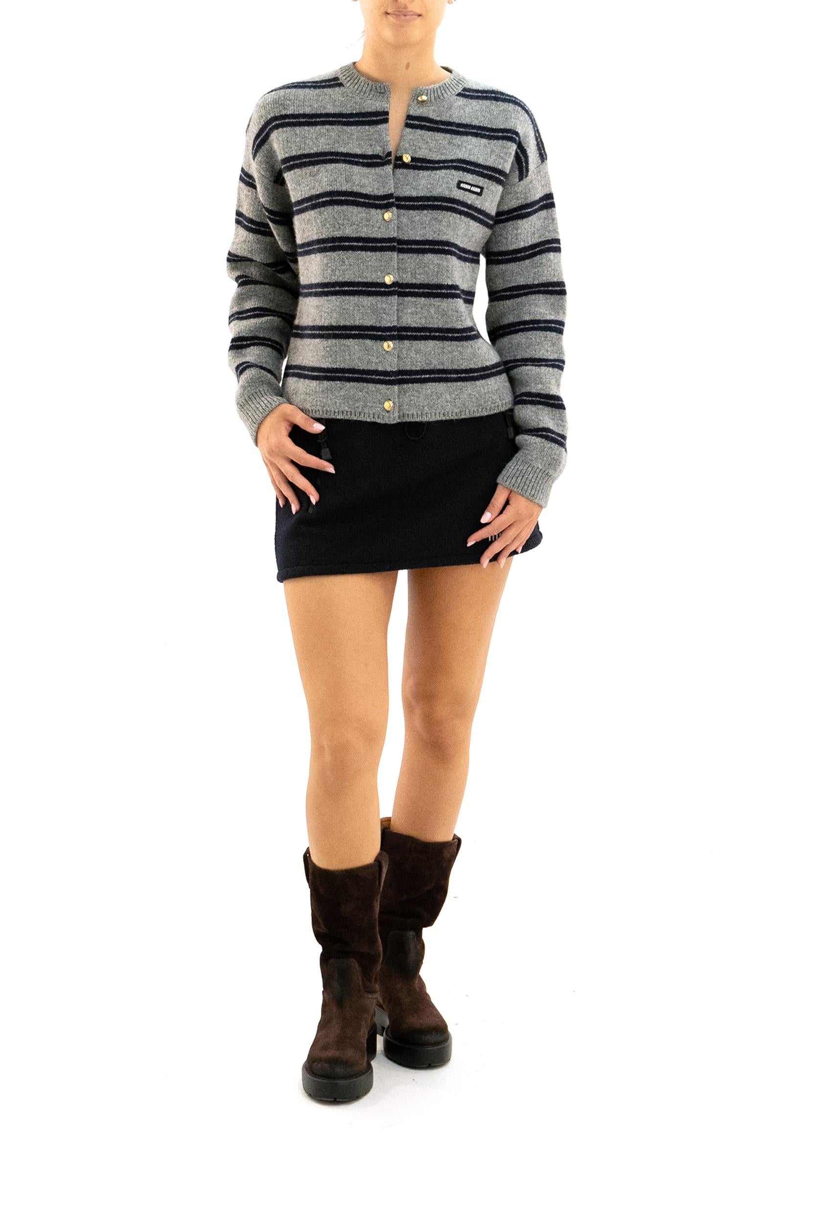 Cardigan<BR/> MMF899 S OOO 15NQ F0MZQ MIU MIU 