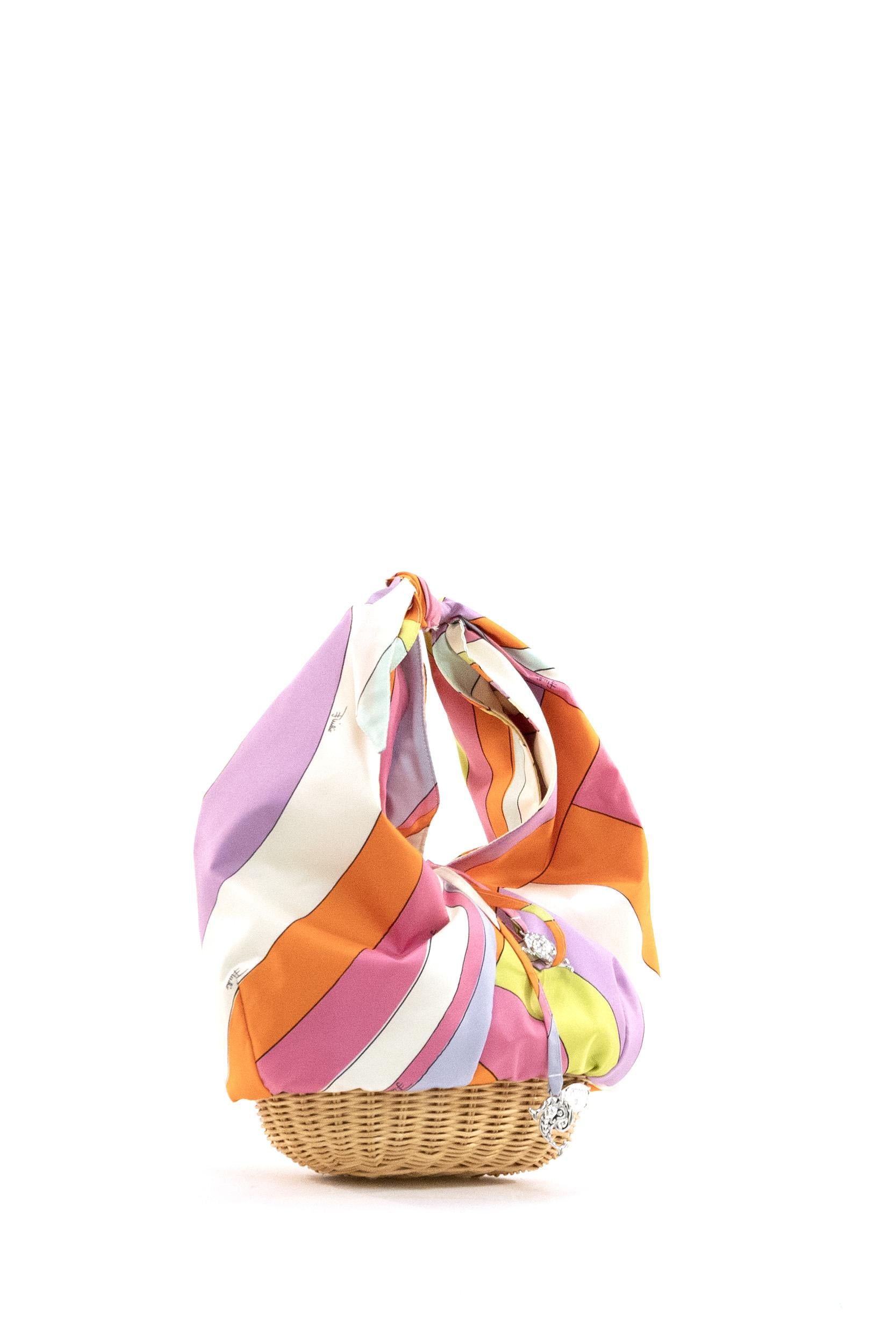 Borsa Pucci Picnic in seta con stampa multicolore<BR/> 6HBC30 6H751 011 EMILIO PUCCI 