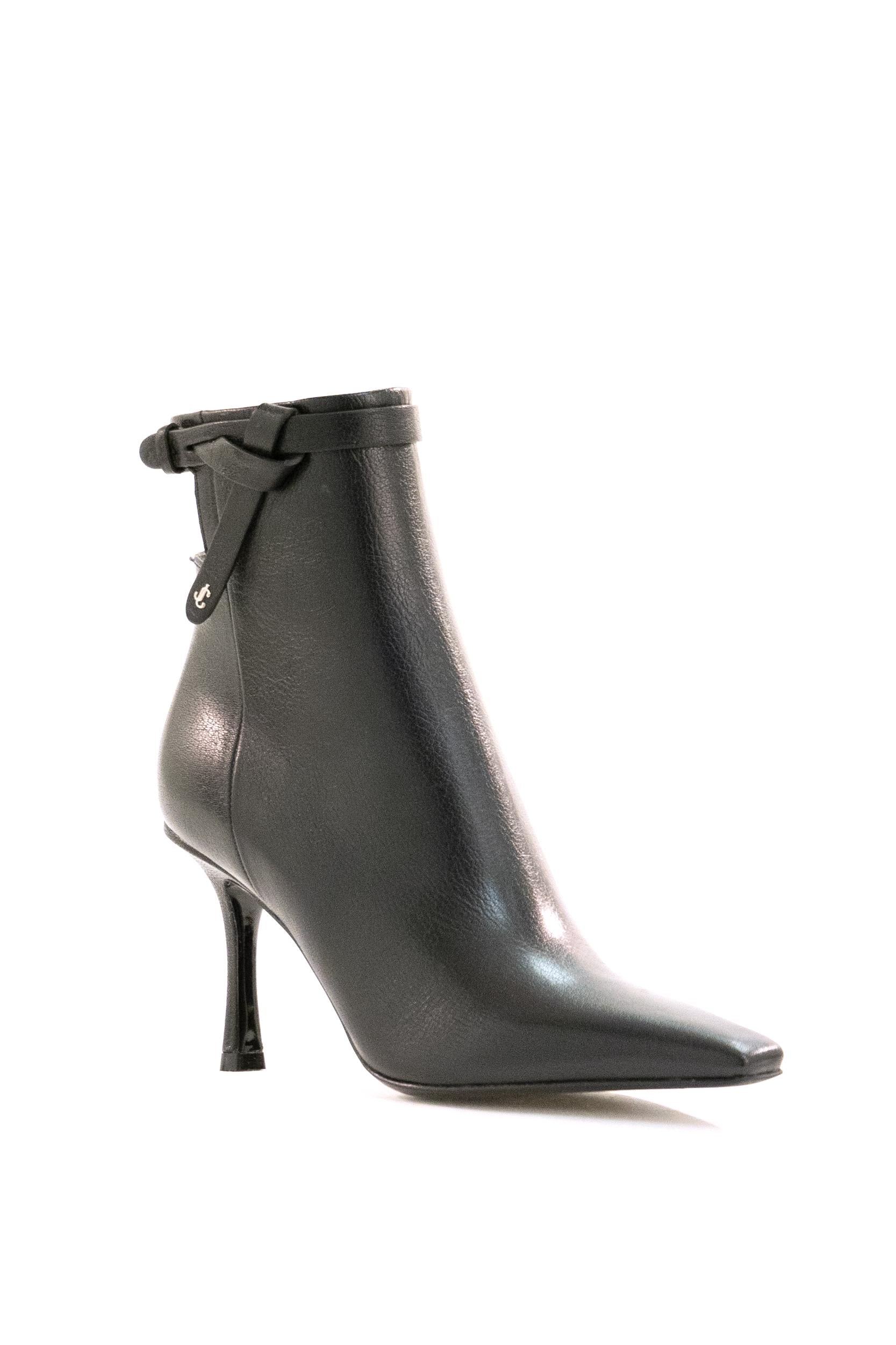 JIMMY CHOO CAMIE  stivale in pelle nero. CAMIE AB 85 KVX BLACK JIMMY CHOO 