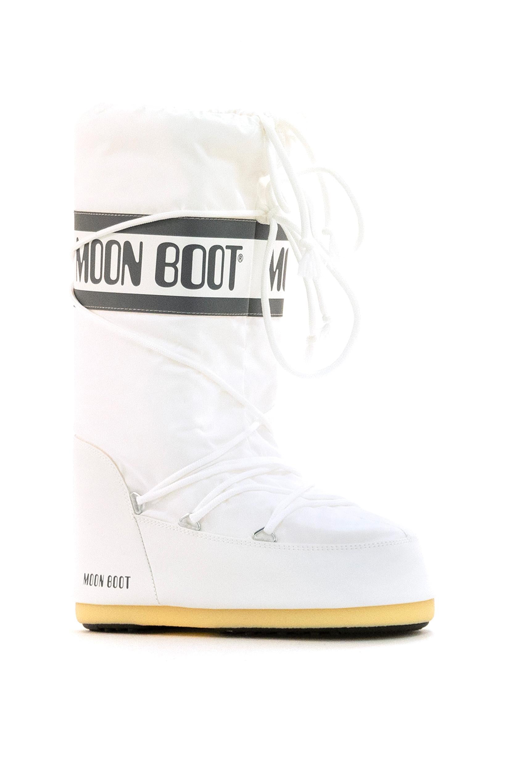 Stivali da neve Moon Boot Icon in nylon color bianco<BR/> 80D1400440 A001 MOON BOOT 