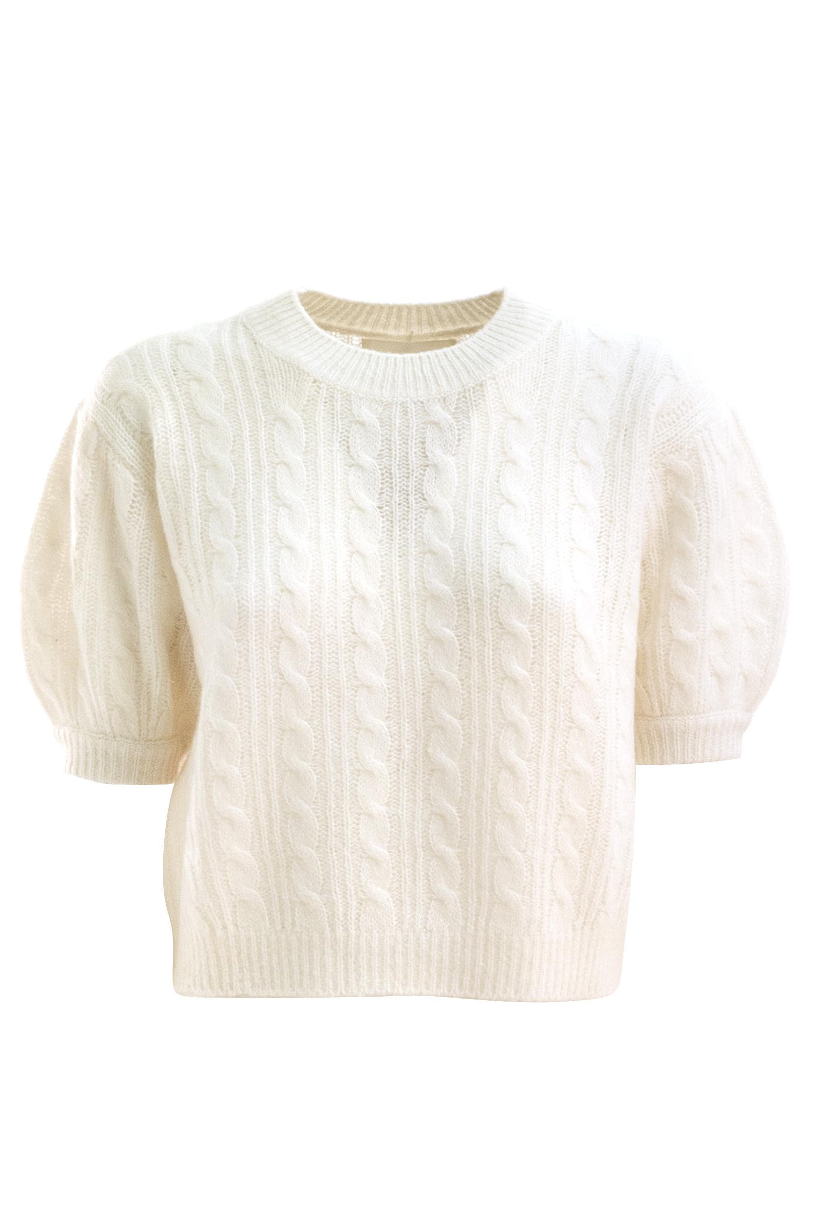 Maglia The Kenzie Cashmere Crema<BR/> 2025370 CREAM LISA YANG 