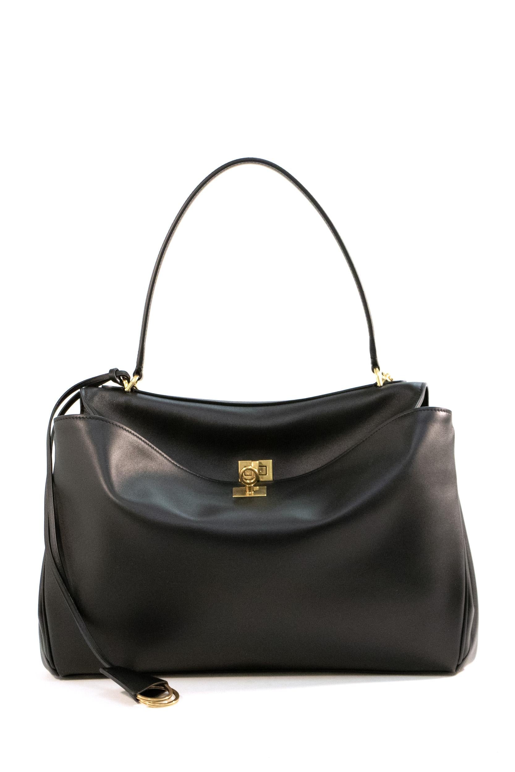 Borsa Rodeo Media in pelle colore nero<BR/> 789772 2AA4V 1000 BALENCIAGA 