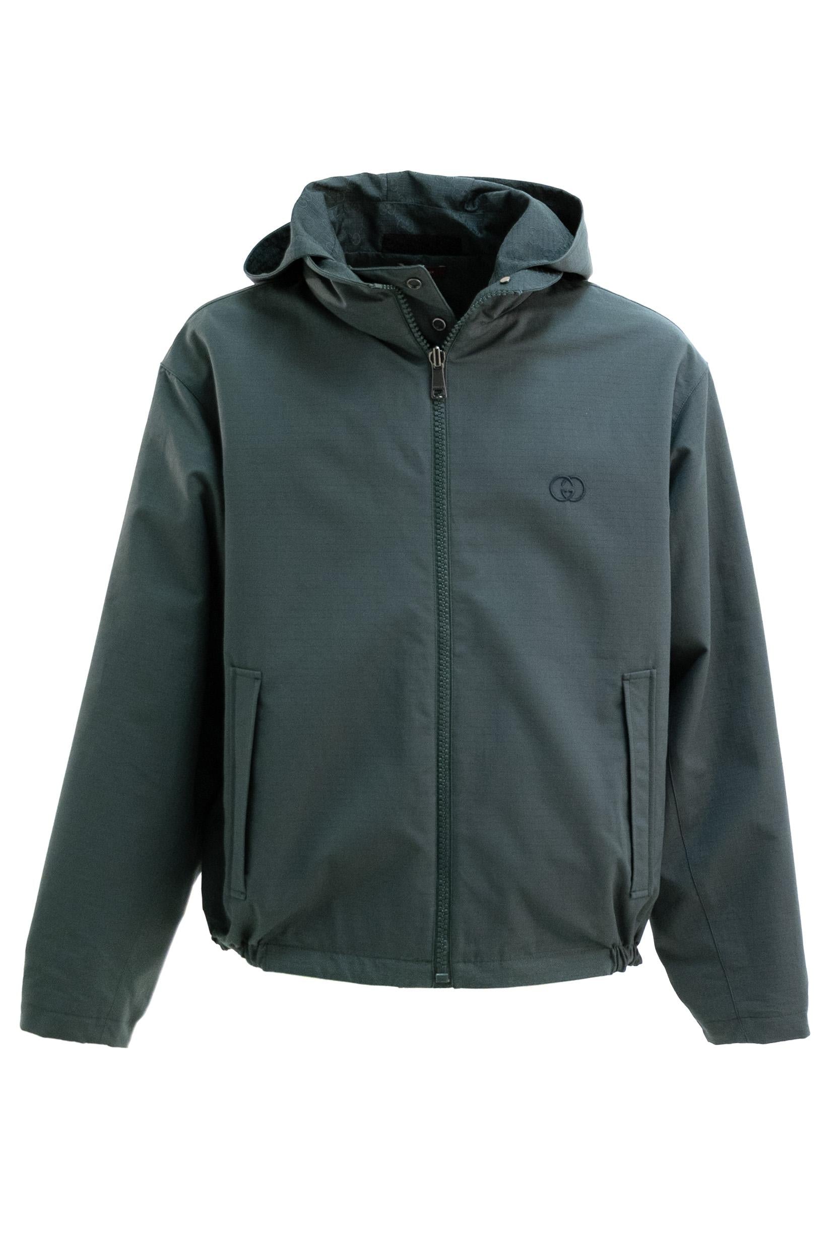 Giacca Reversibile in Cotone Ripstop<BR/> 770276 ZAUBC 4623 GUCCI 