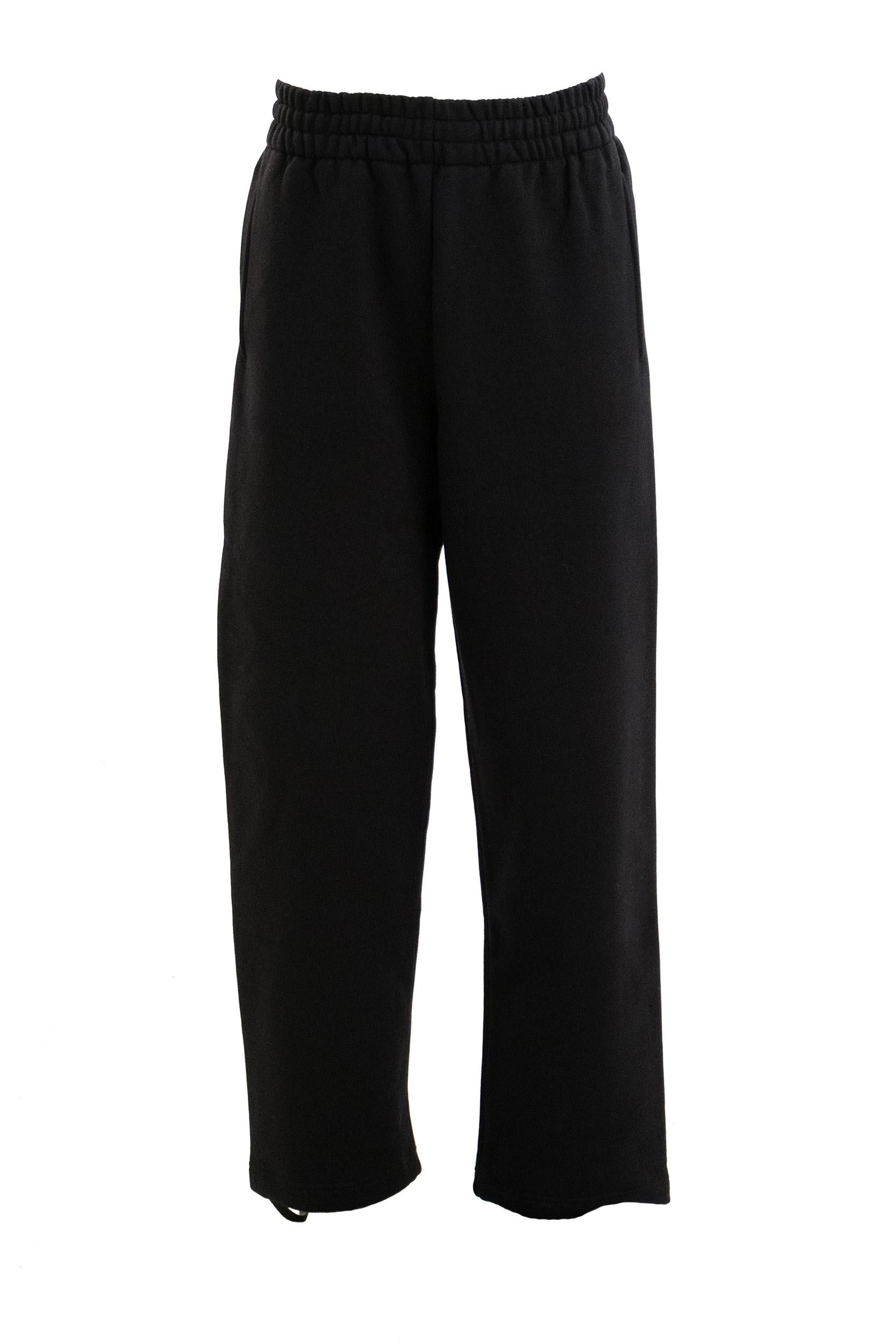 Pantaloni da jogging in jersey di cotone di colore nero<BR/> 848724 XJHKH 1043 GUCCI 