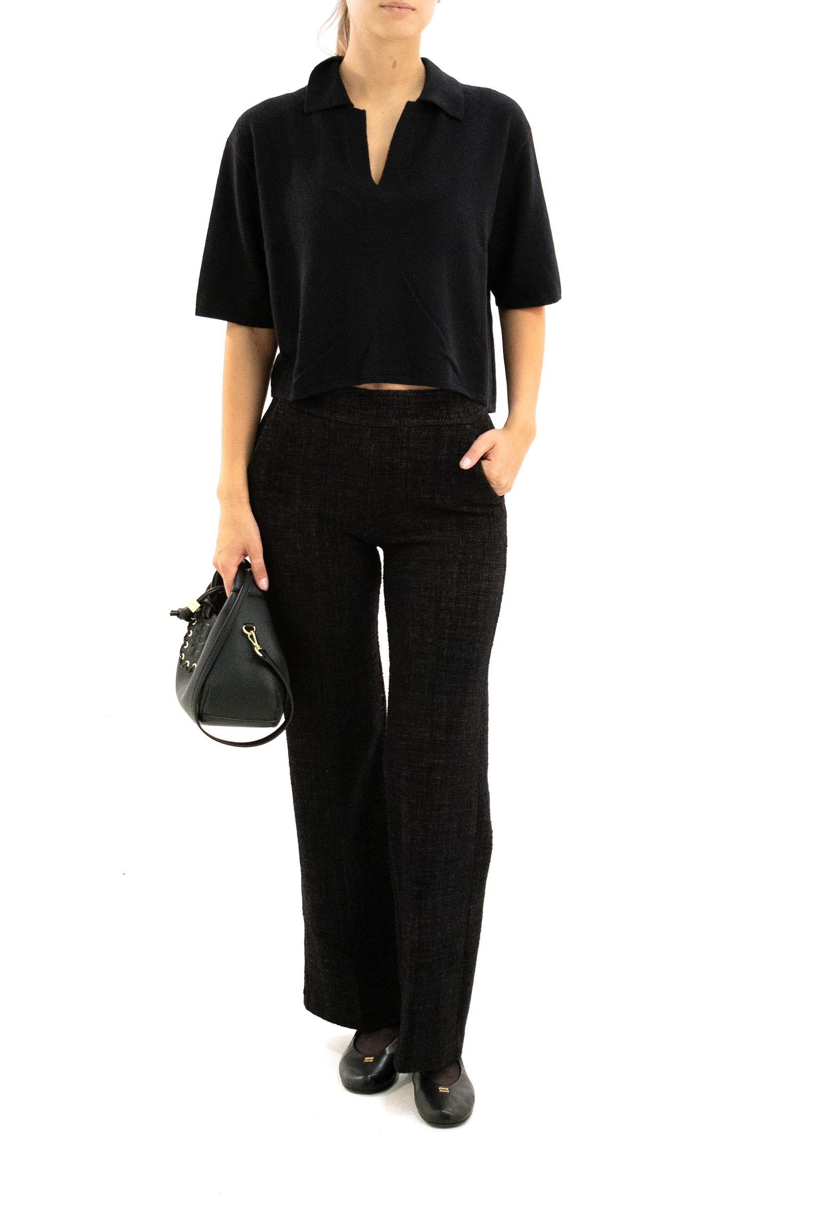 Pantaloni a Palazzo<BR/> CARLA-F1774 VELVET AVENUE MONTAIGNE 