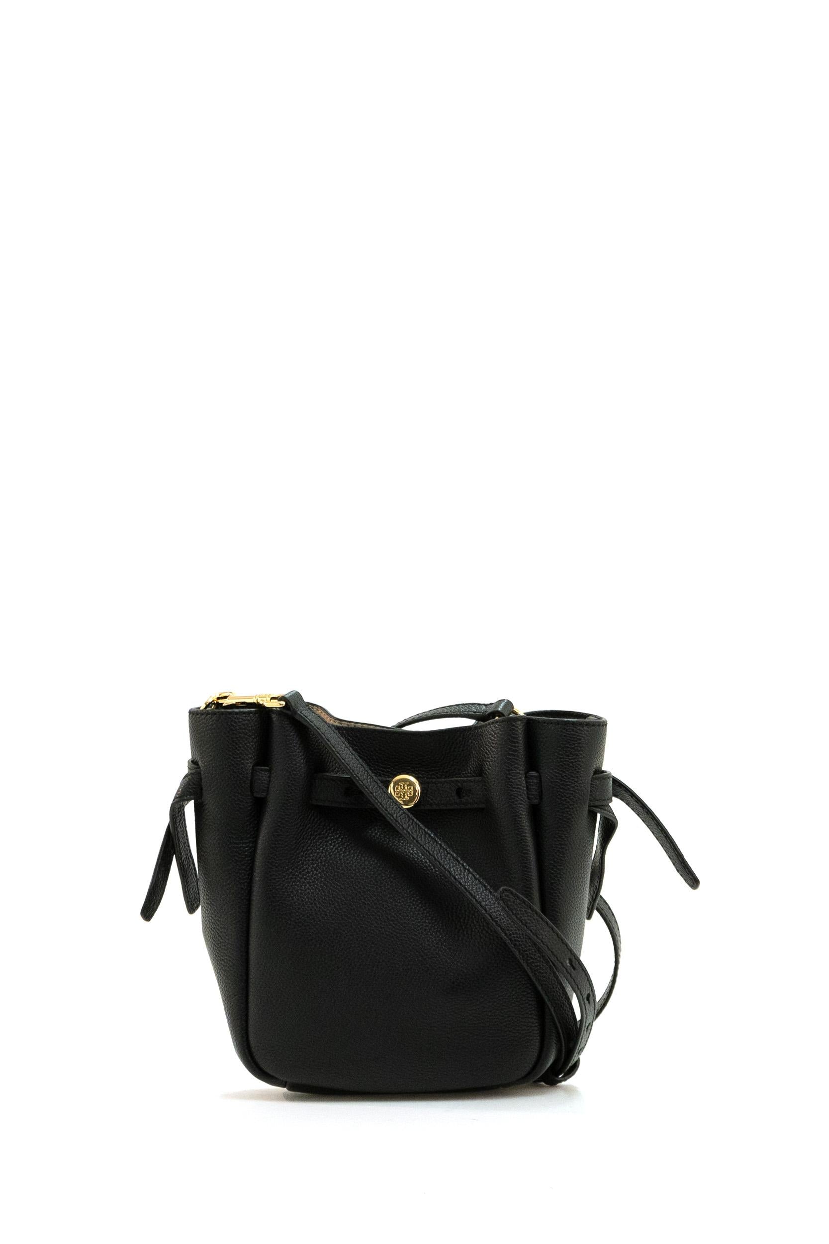 Borsa Romy in pelle martellata di colore nero<BR/> 171002 001 TORY BURCH 