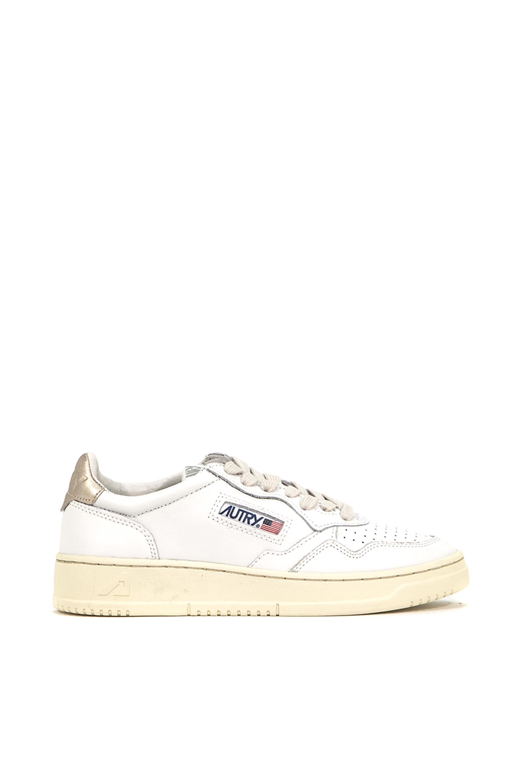 Sneaker Medalist AULW LL06 WHT/GOLD AUTRY 