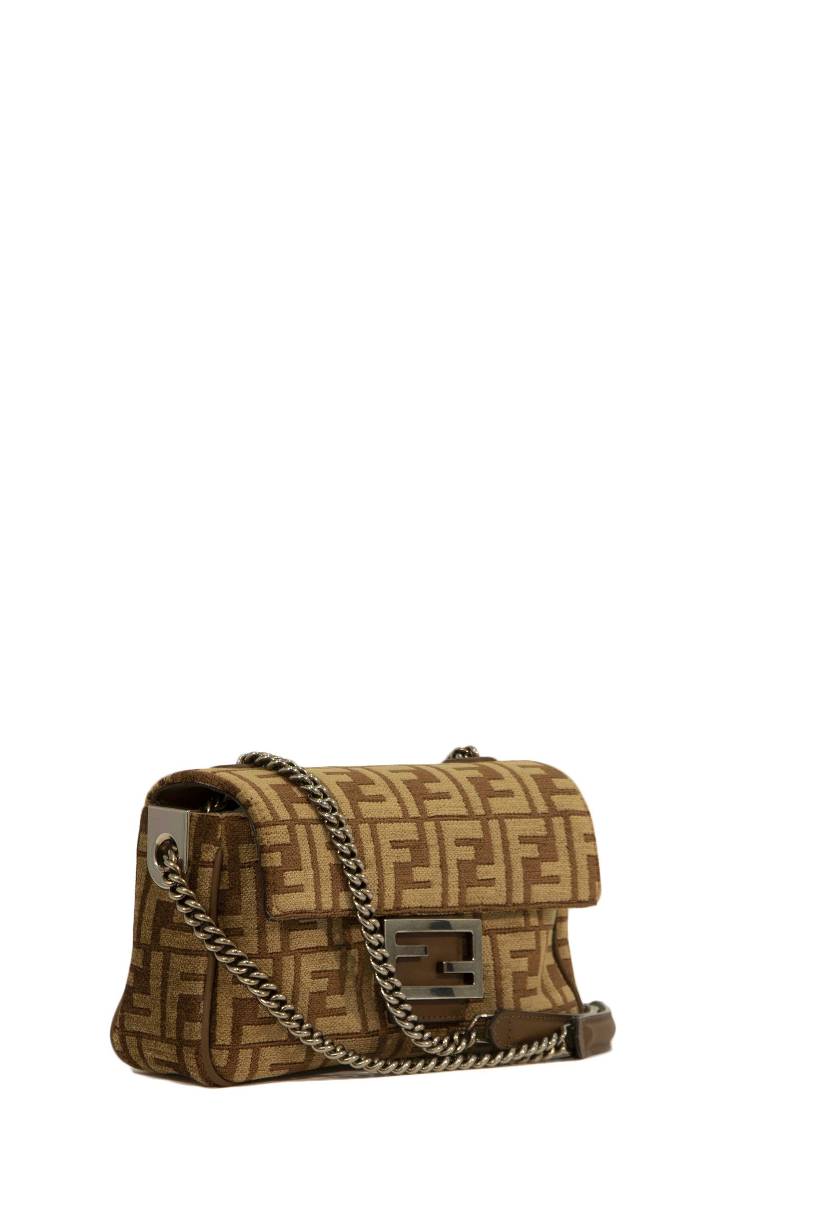 Borsa Baguette Chain<BR/> 8BR793 ALG7 F1HZS FENDI 