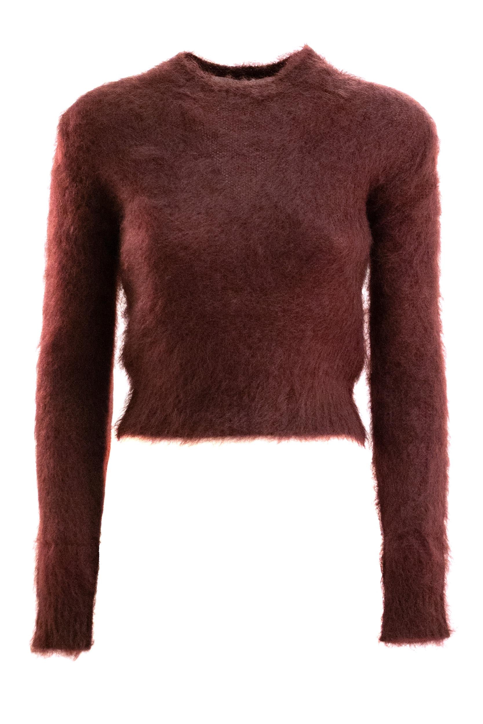 Pullover Adatti in mohair color bordeaux<BR/> ADATTI1234 003 MAX MARA 