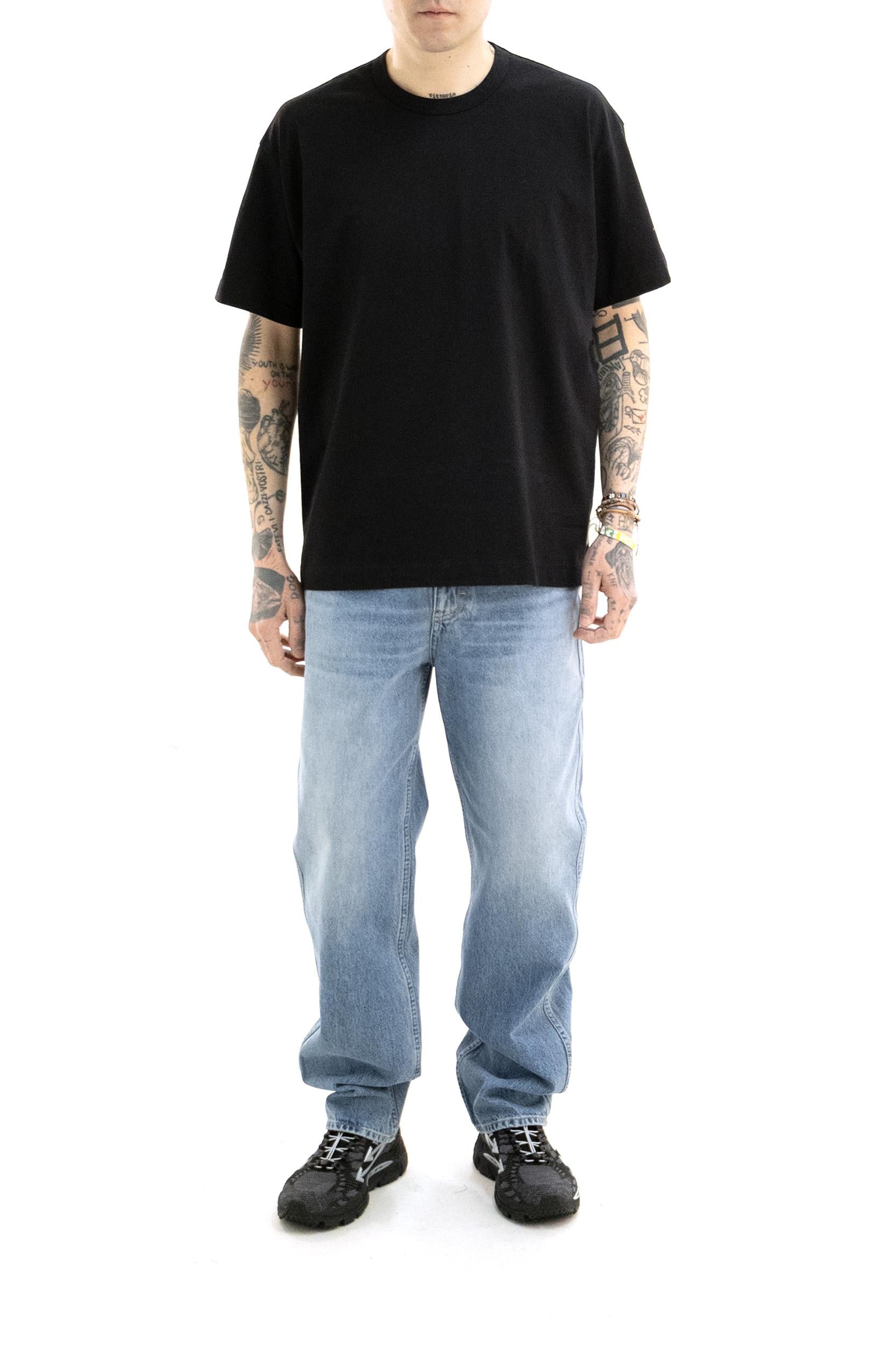 T-shirt in cotone di colore nero<BR/> FQ-T008 1 CDG SHIRT 