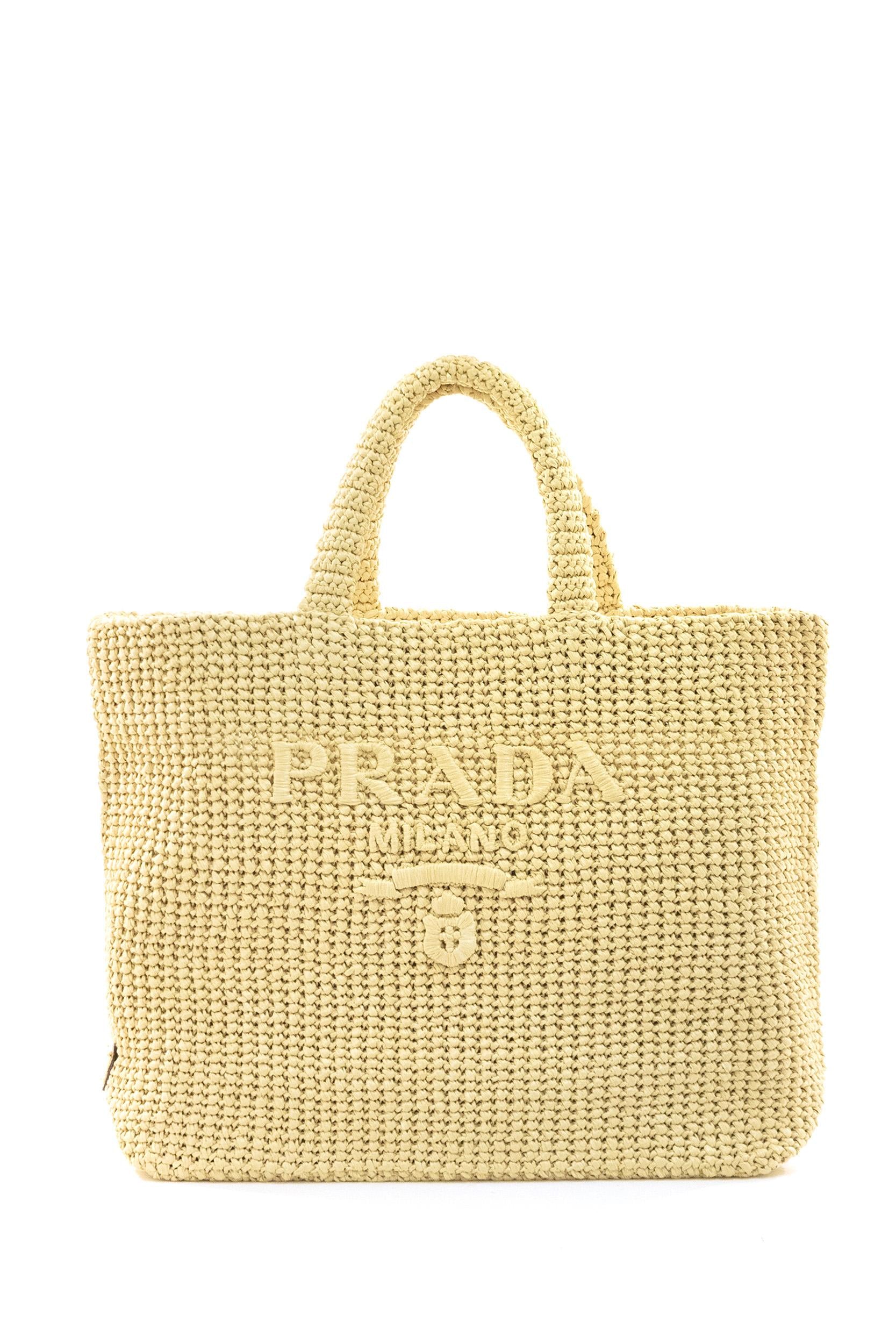 Borsa Shopping in Crochet<BR/> 1BG392 V OUL 2C2T F05IA PRADA 