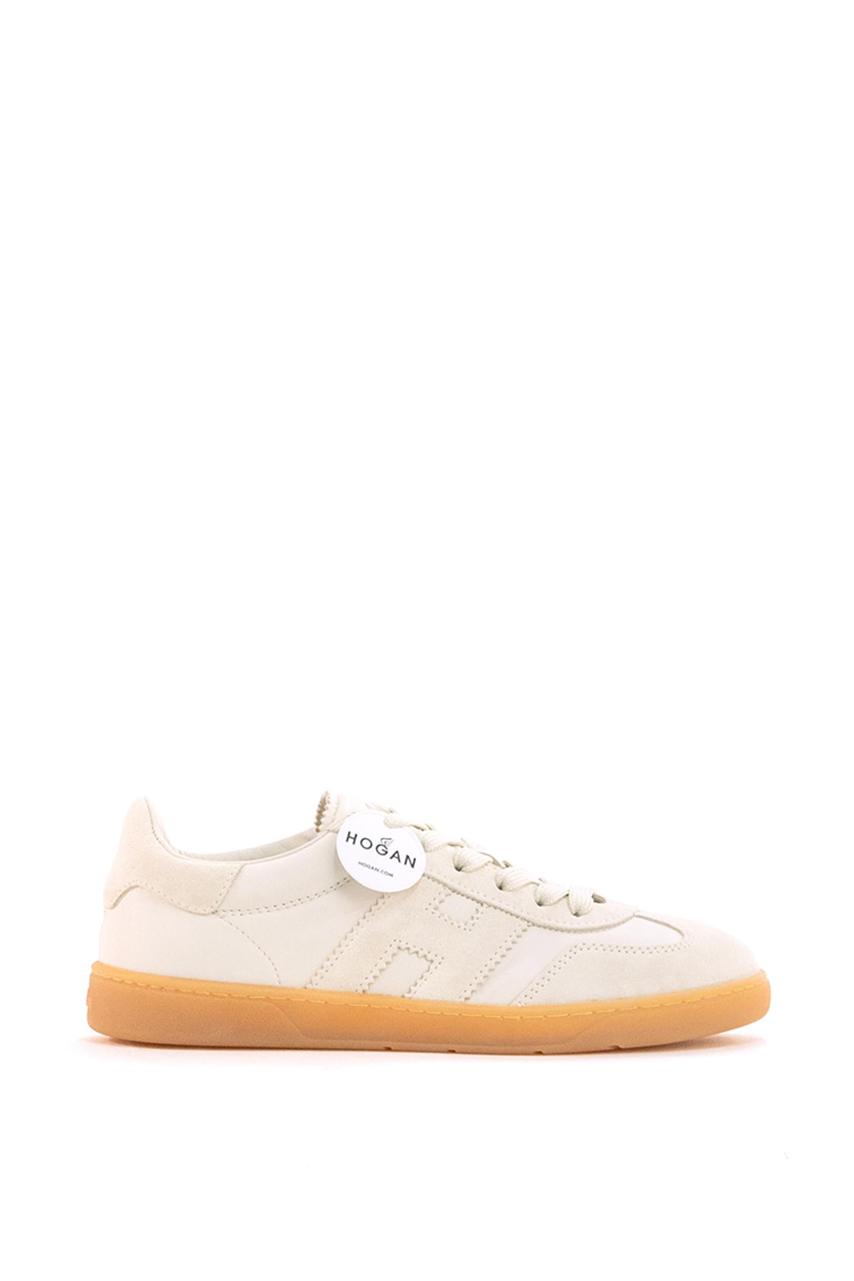 Sneakers Hogan Cool in pelle e suede color avorio<BR/> HXW6470FB60N91 B013 HOGAN 