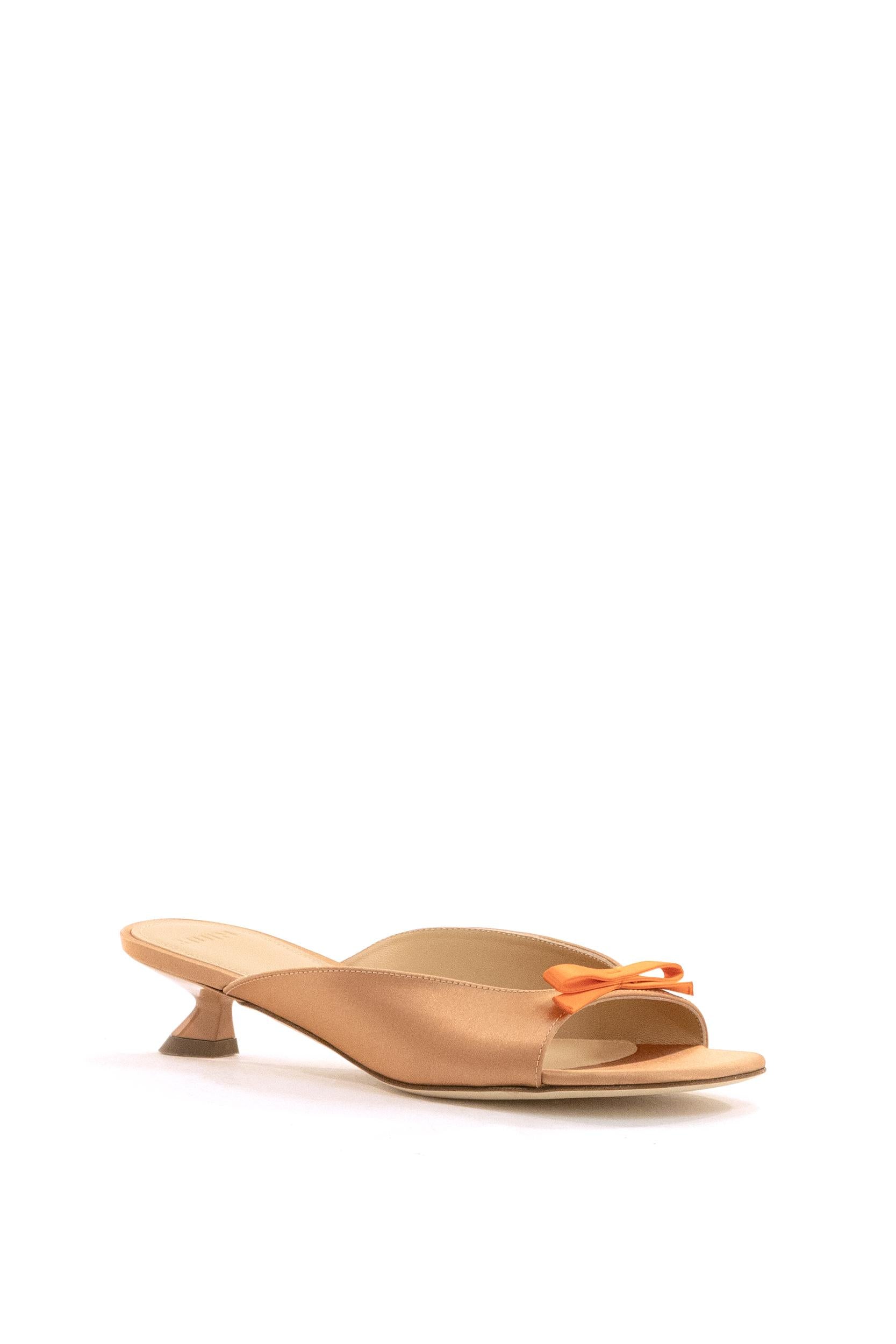 Sandali Penny in Satin<BR/> 326SC004.F.1323Y74 LATTE 3JUIN 
