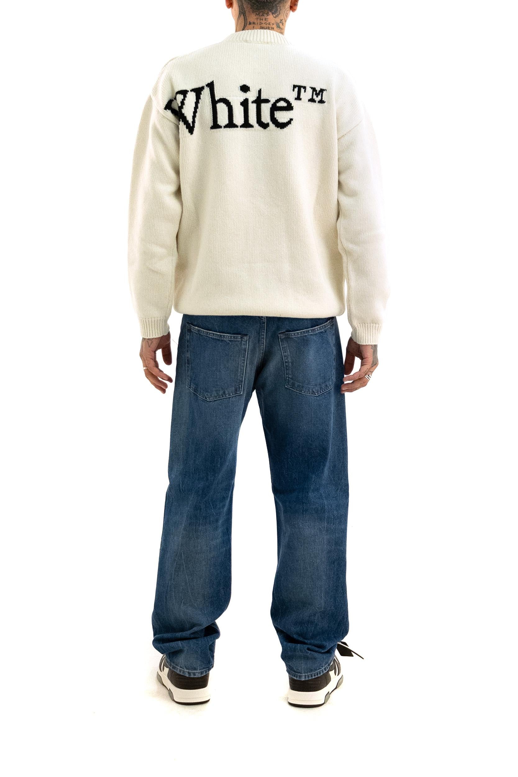 Pullover<BR/> OMHE20QF25KNI001 0B10 OFF WHITE 