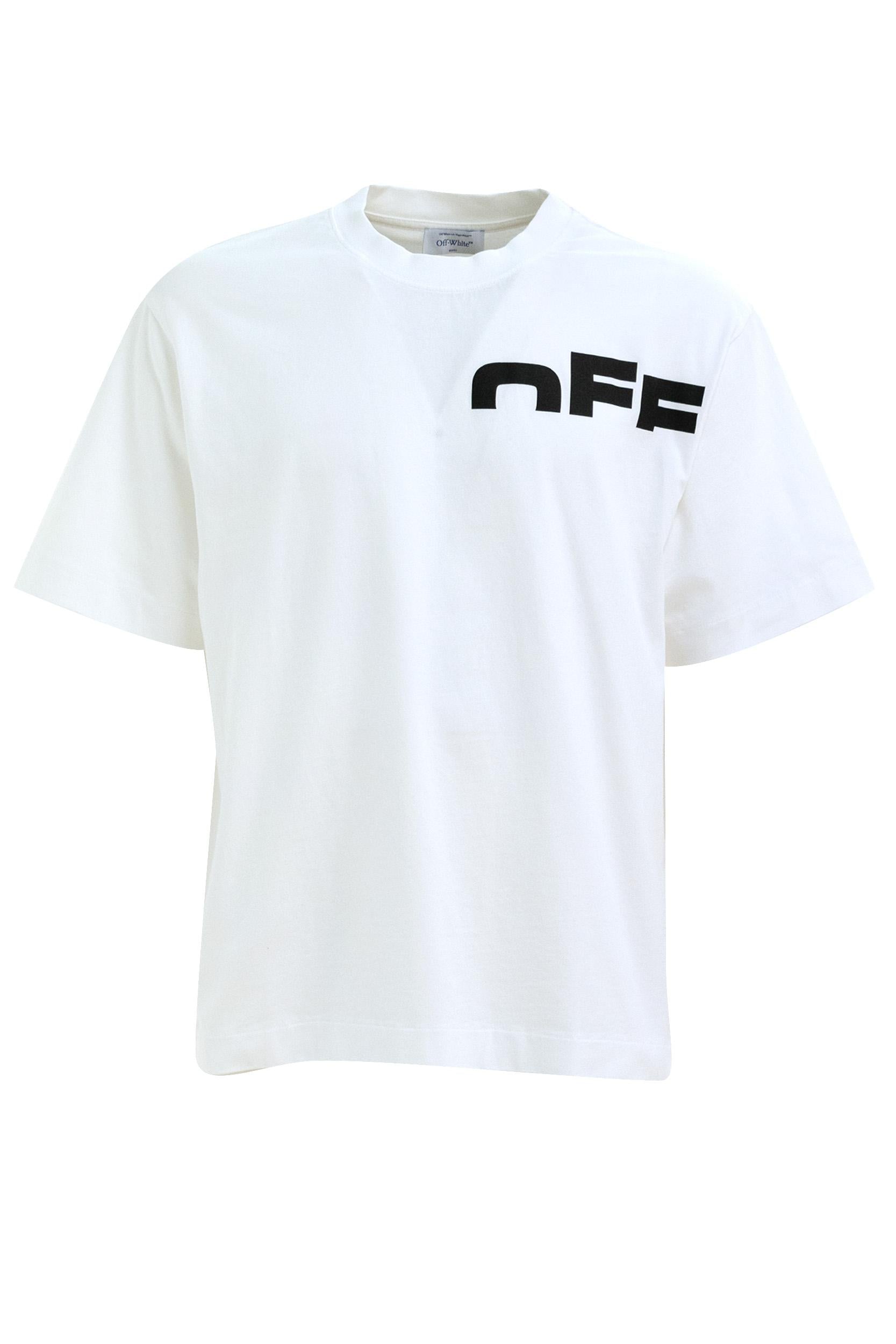 T-shirt<BR/> OMAA120S25JER00B 0110 OFF WHITE 