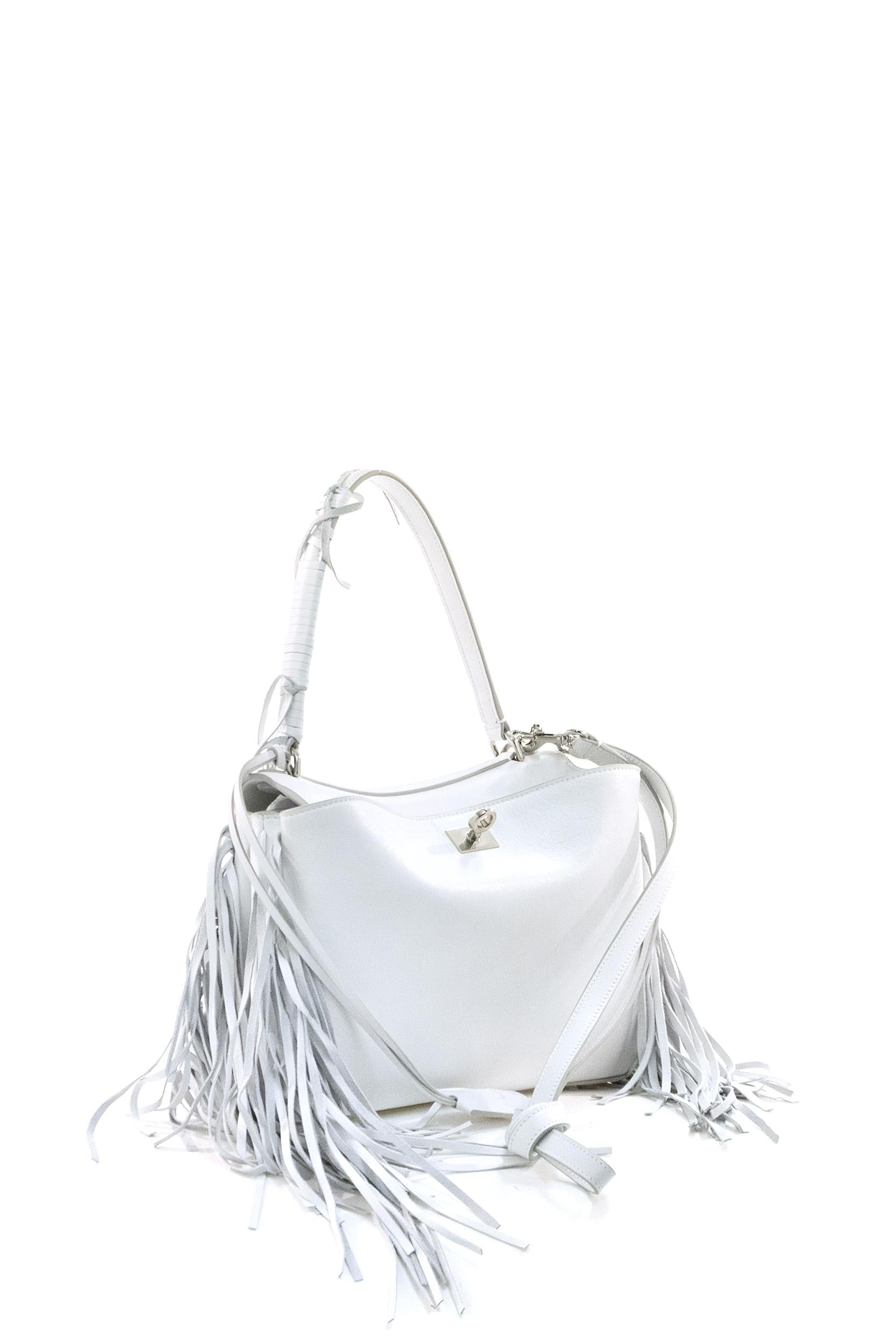 Borsa Rodeo Piccola in Pelle con Frange<BR/> 789779 2AB9O 9181 BALENCIAGA 