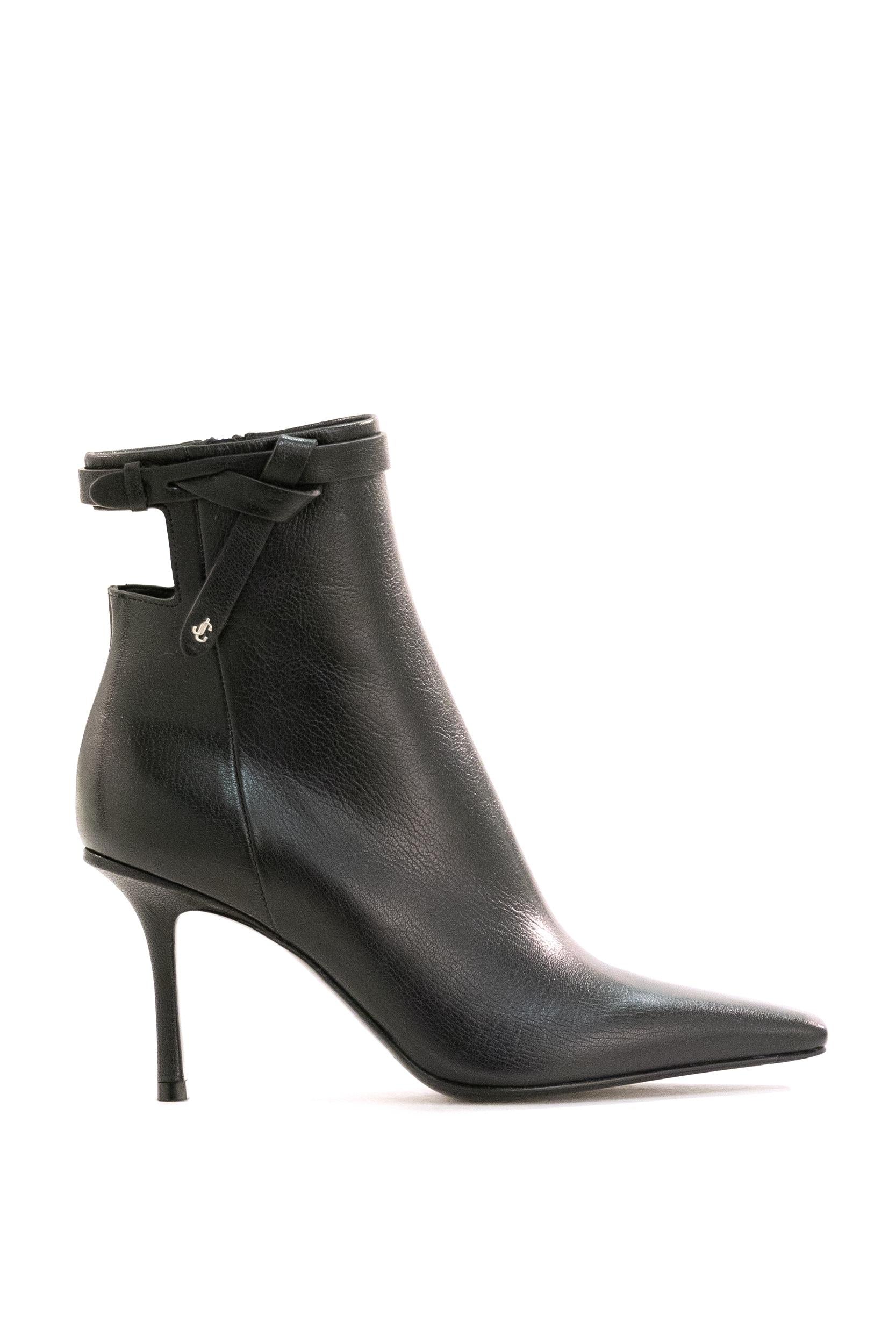 JIMMY CHOO CAMIE  stivale in pelle nero. CAMIE AB 85 KVX BLACK JIMMY CHOO 