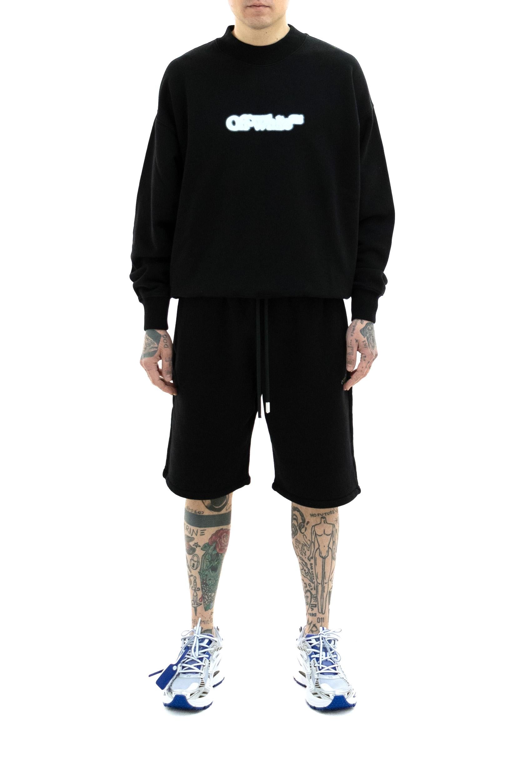 Felpa Spray Arrow<BR/> OMBA054S25FLE004 1001 OFF WHITE 