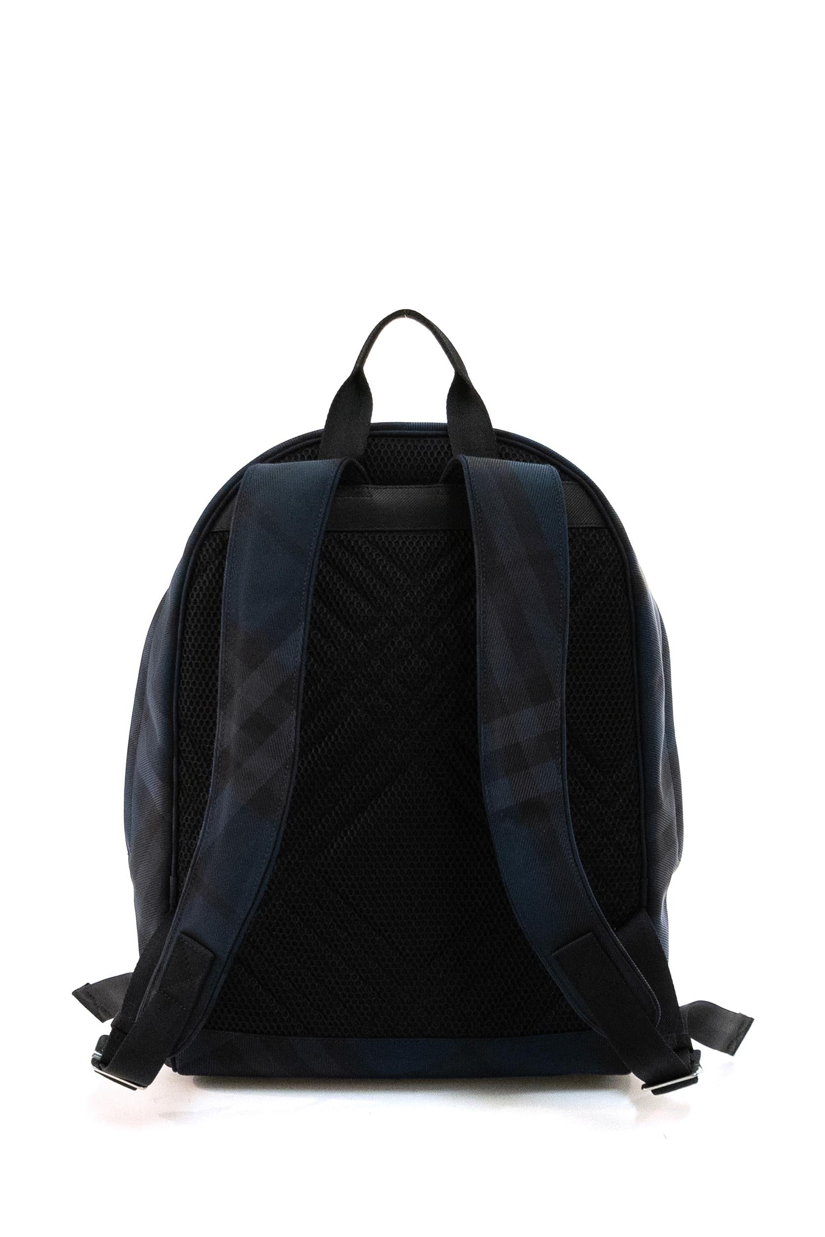Zaino Grid in Burberry Check color blu<BR/> 8114609 NAVY BURBERRY 