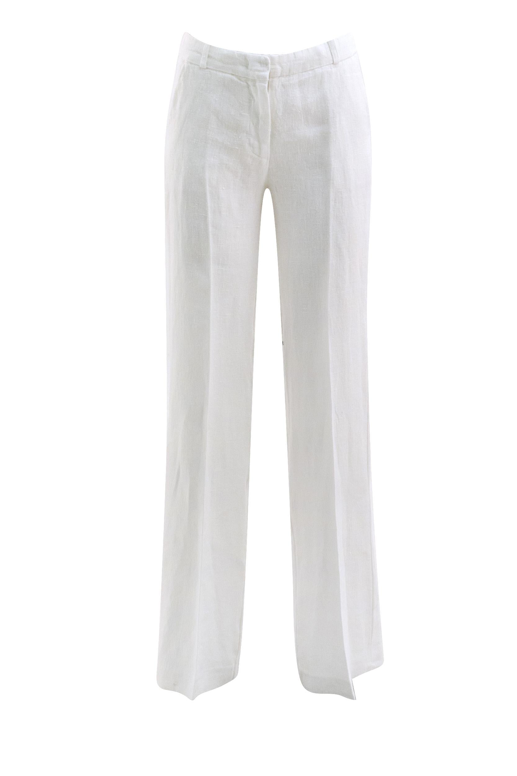 Pantaloni Ampi in Lino<BR/> KP282HT4502 100 KILTIE 