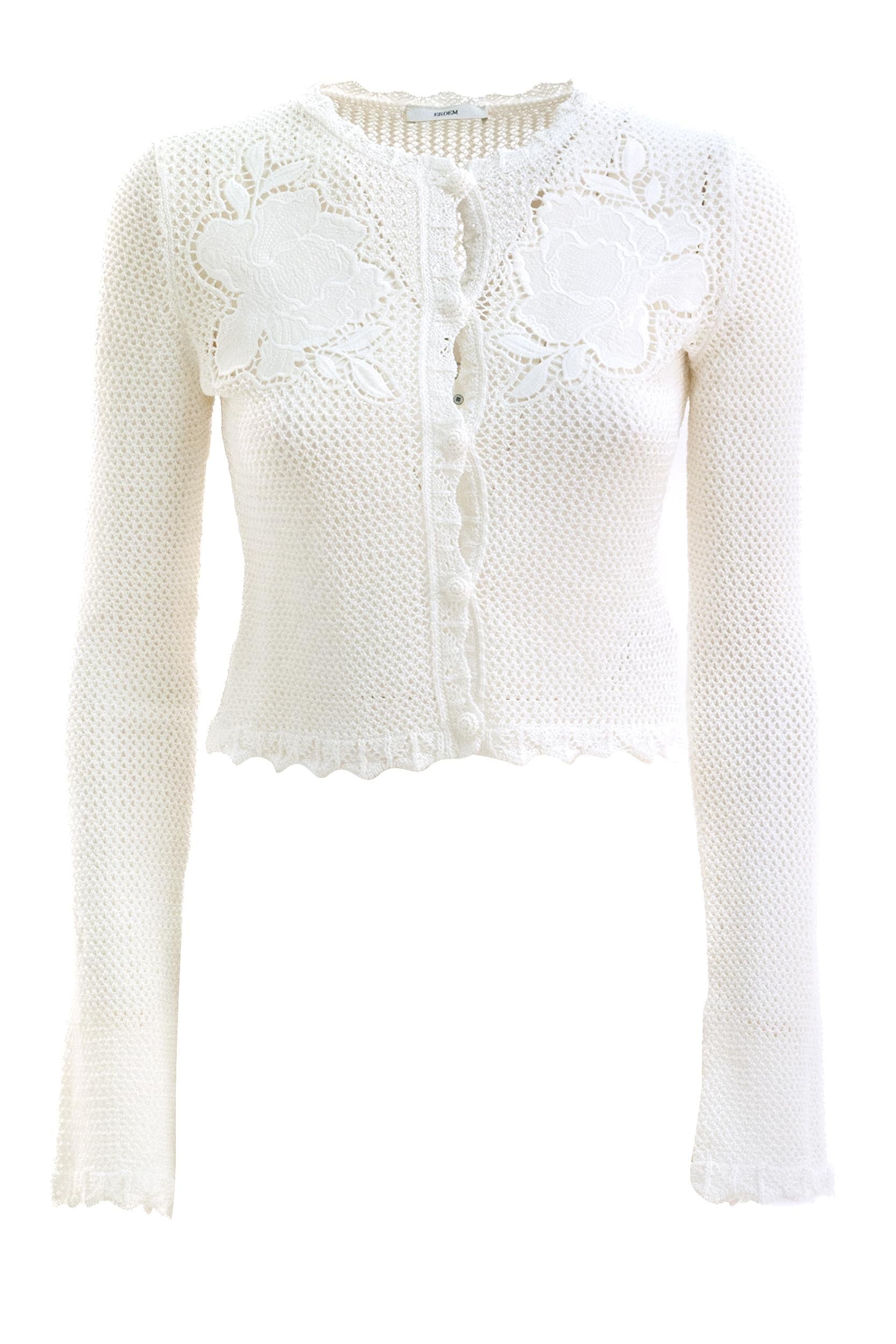 Cardigan<BR/> KT11IVOSCK IVORY ERDEM 