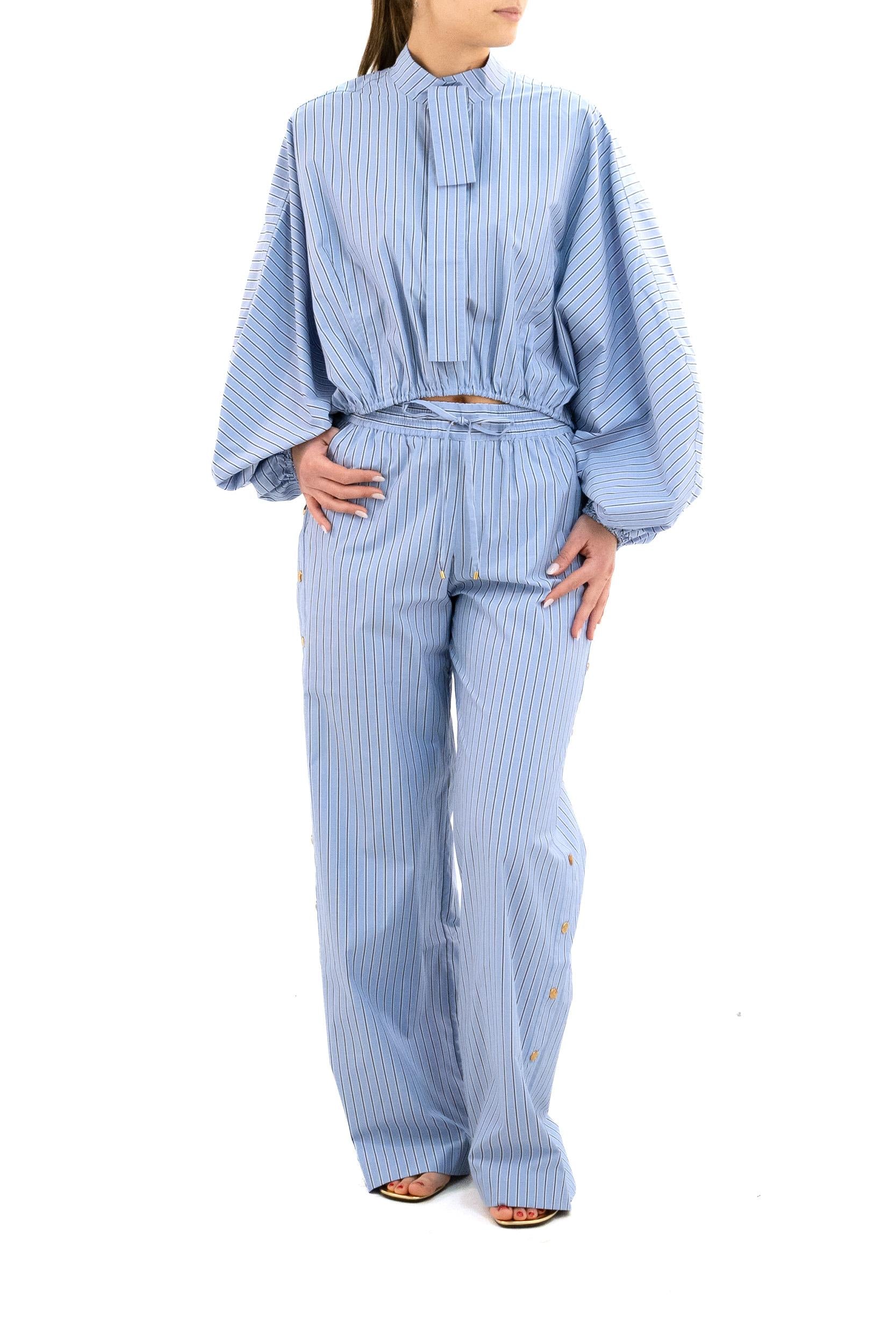 Blusa Crop a Righe<BR/> 7065TC26R HYDRANGEA ZIMMERMANN 