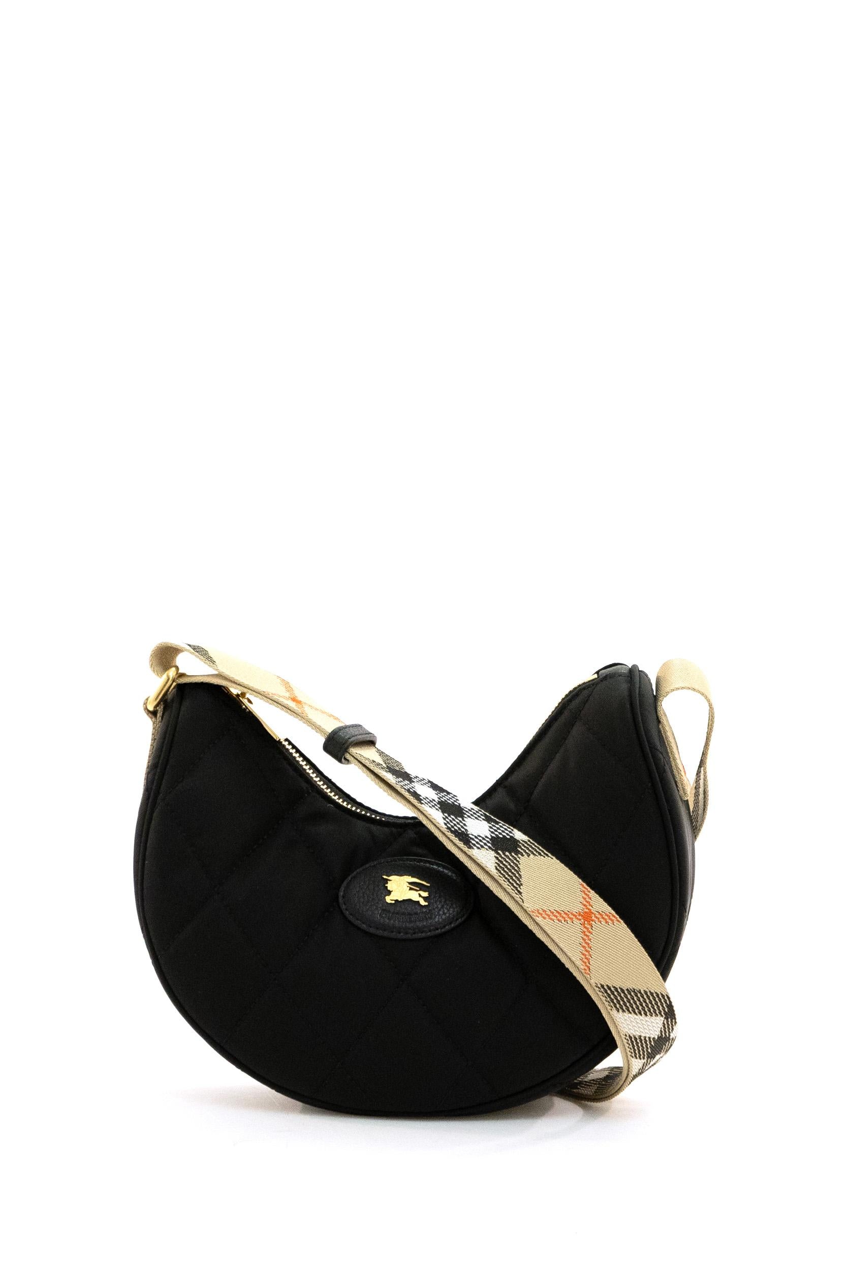 Borsa Horseshoe<BR/> 8111928 BLACK BURBERRY 