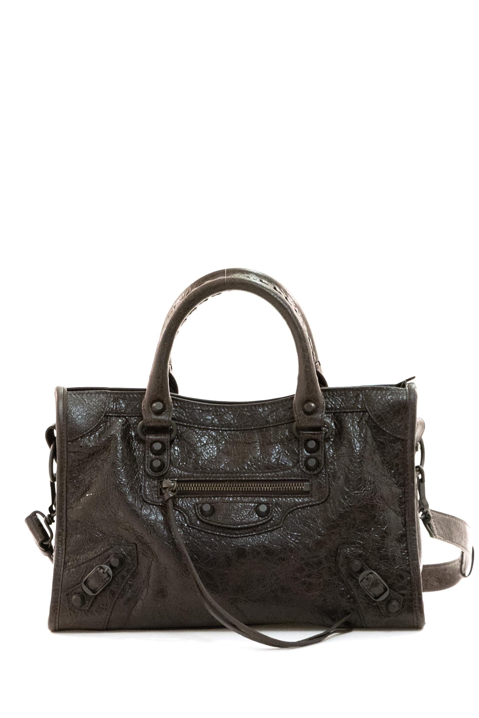 Borsa City in pelle Arena Storico color marrone <BR/> 811442 2ABEK 2221 BALENCIAGA 