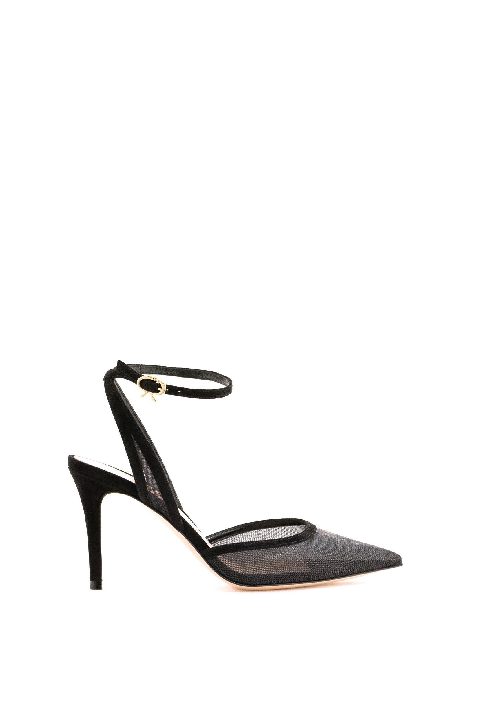 Slingback Gianvito<BR/> G95504.85RIC.OXCNENE BLACK GIANVITO ROSSI 