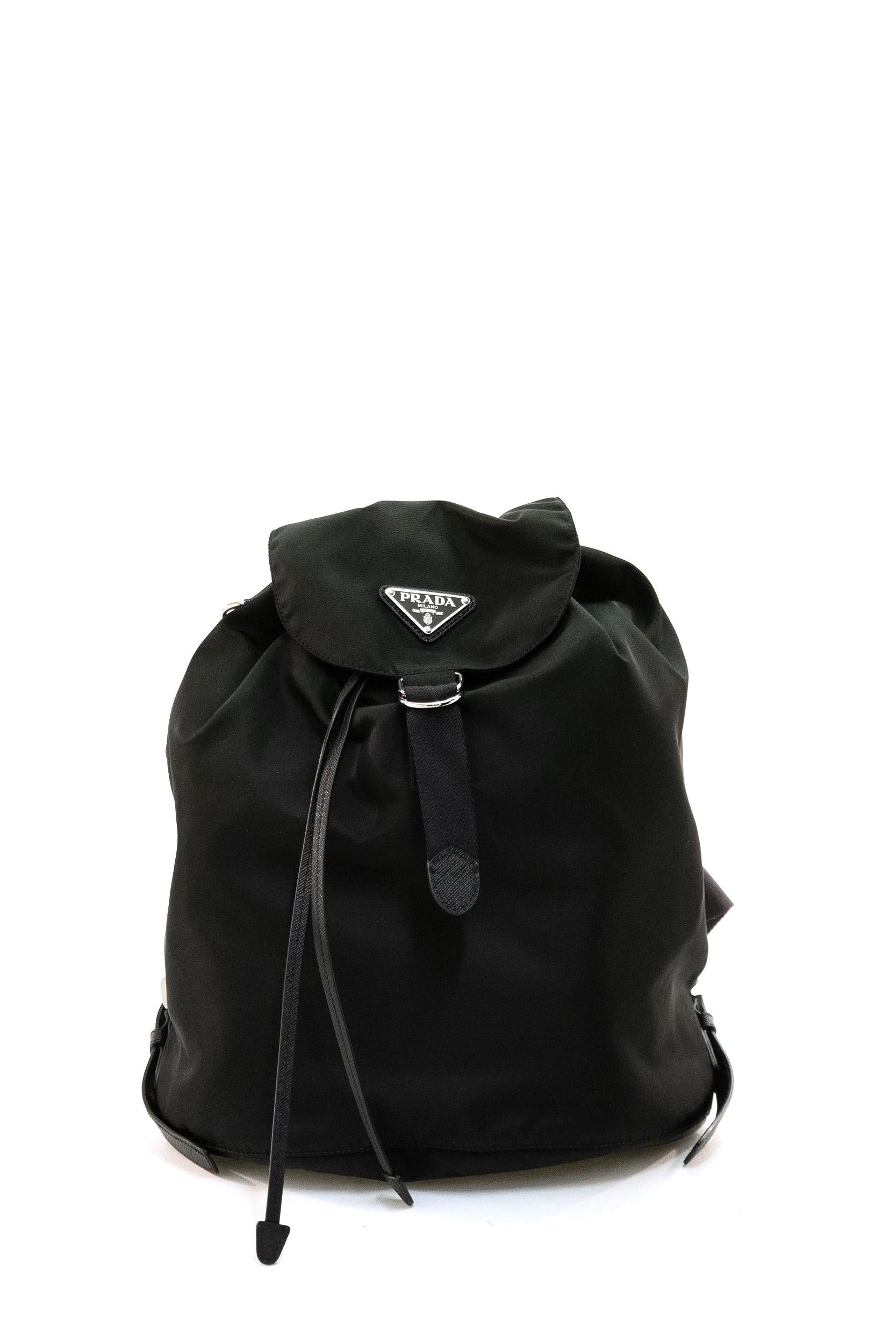 Prada Black Re-Nylon Backpack for women - Cumini