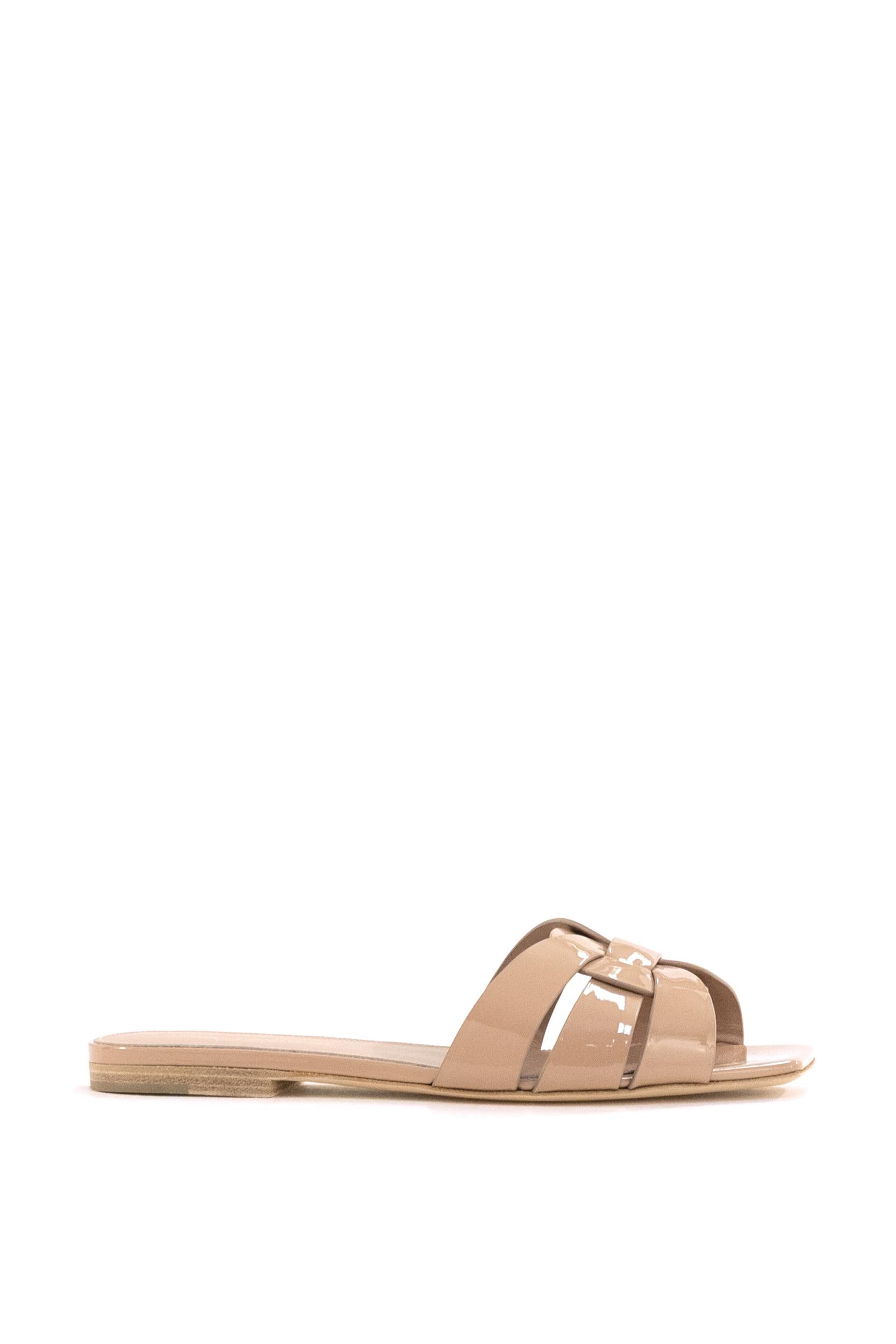 Mule Tribute in Pelle<BR/> 572761 AAAAH 2721 SAINT LAURENT 