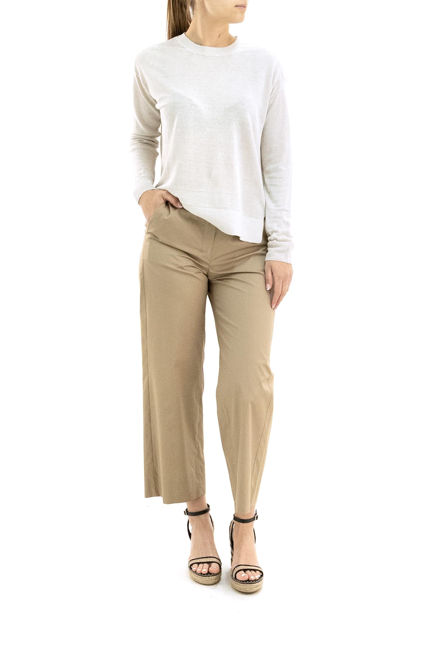 Pullover in lino color avorio<BR/> SMMFIORIRE 002 S MAX MARA 