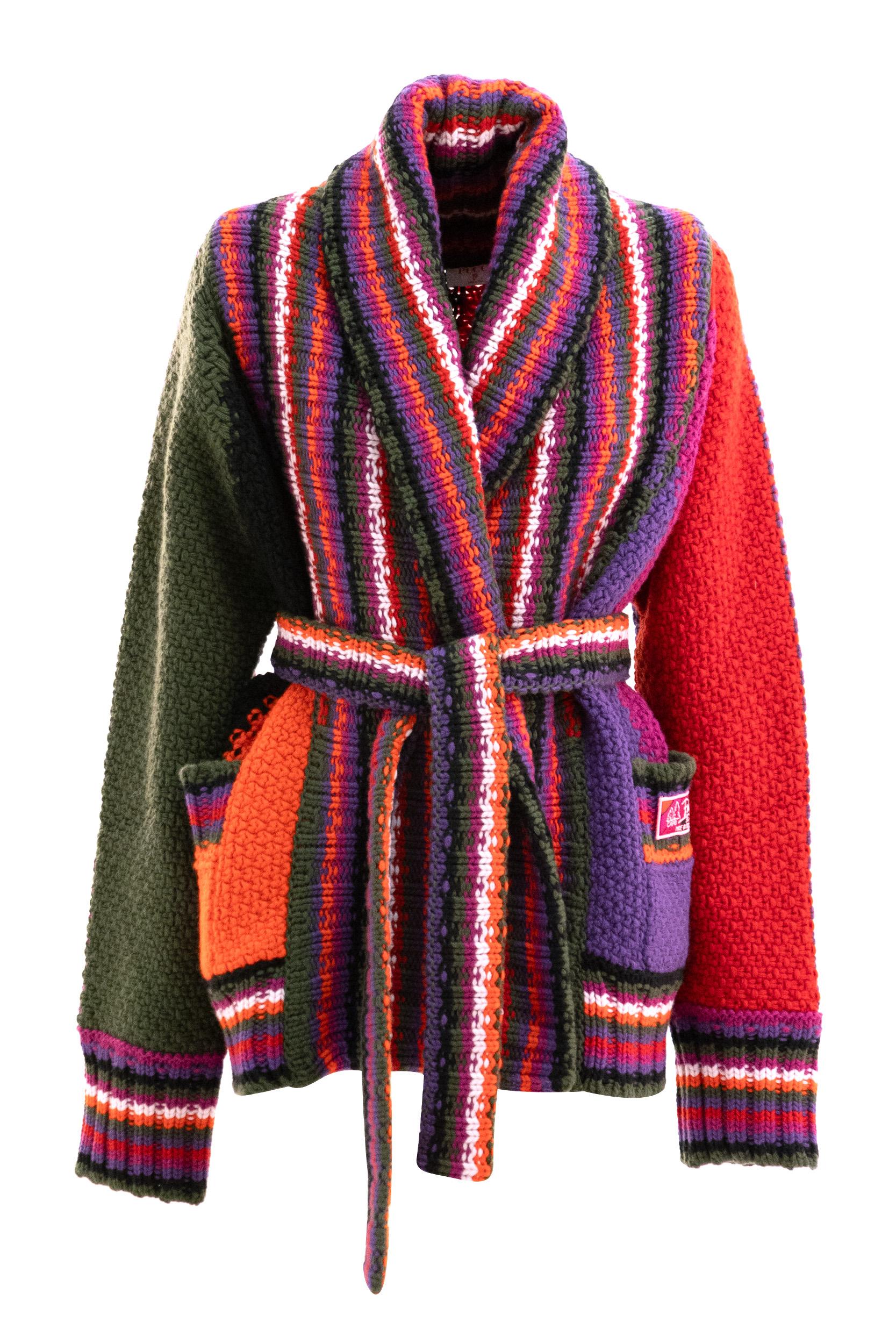 Cardigan in lana multicolore<BR/> 5UKQ03 5U963 017 EMILIO PUCCI 