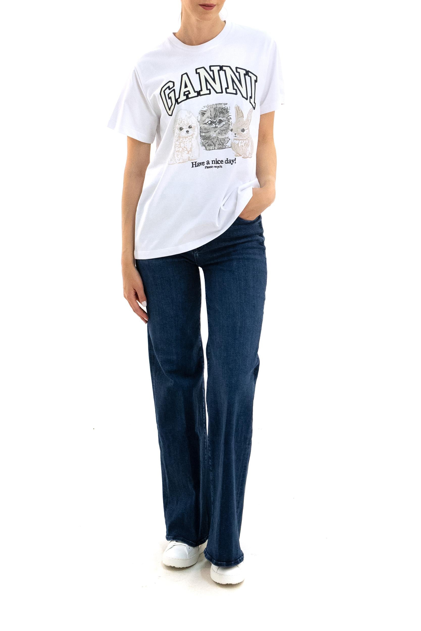 T-shirt<BR/> T4237 151 GANNI 