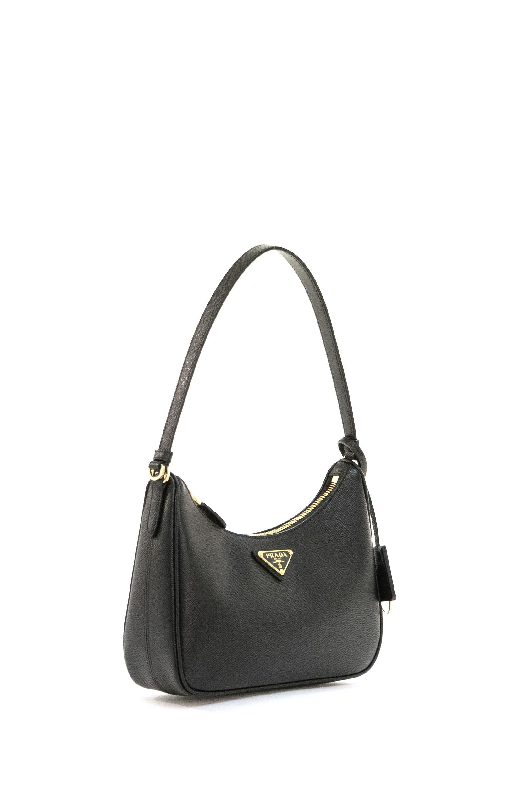 Borsa Prada Re-Edition 2005 mini in Saffiano color nero<BR/> 1N204W NZV F0632 PRADA 