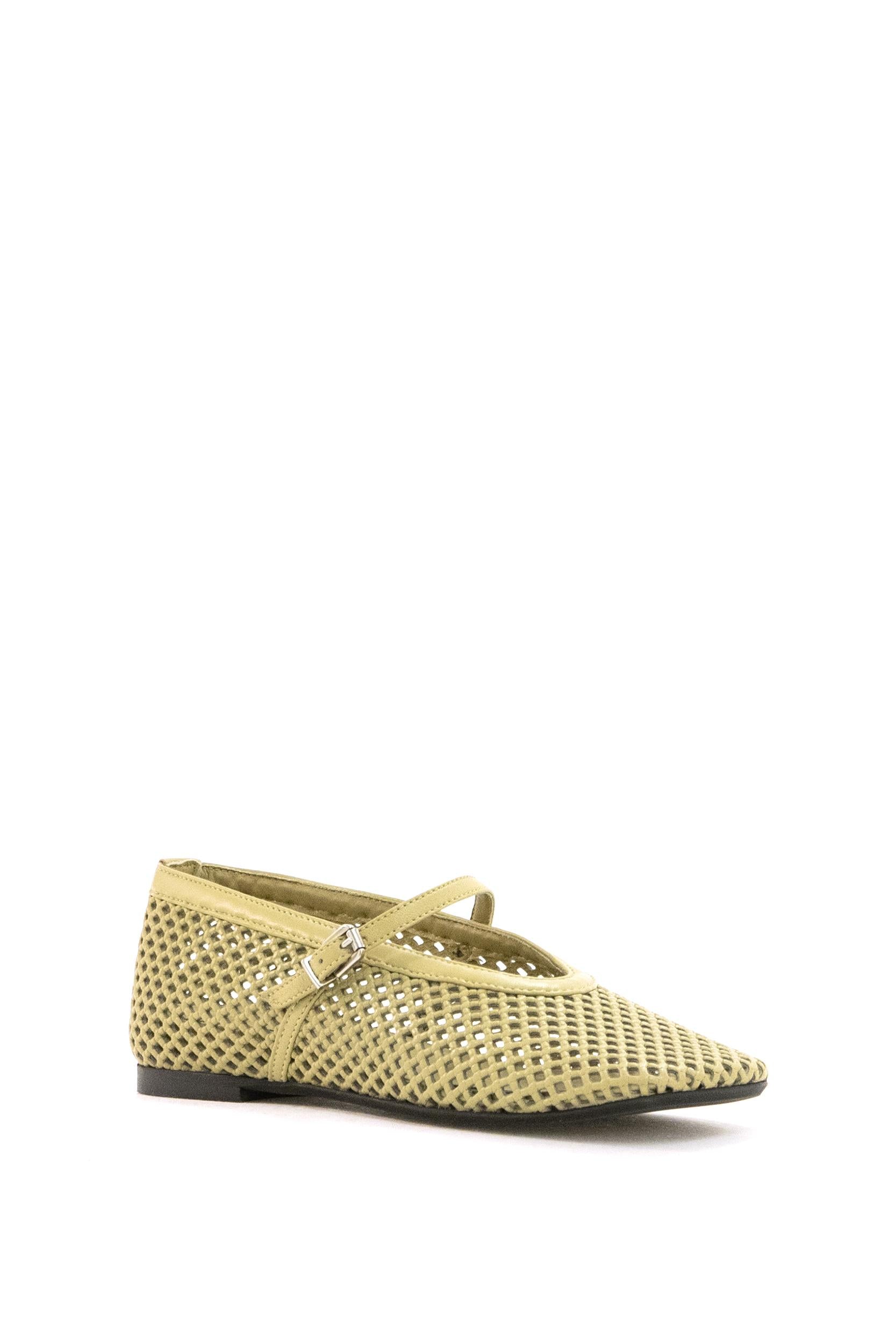 Ballerine Stacy in Pelle Traforata<BR/> PBAL63 MONTECARLO ASPARAGO POEVE 