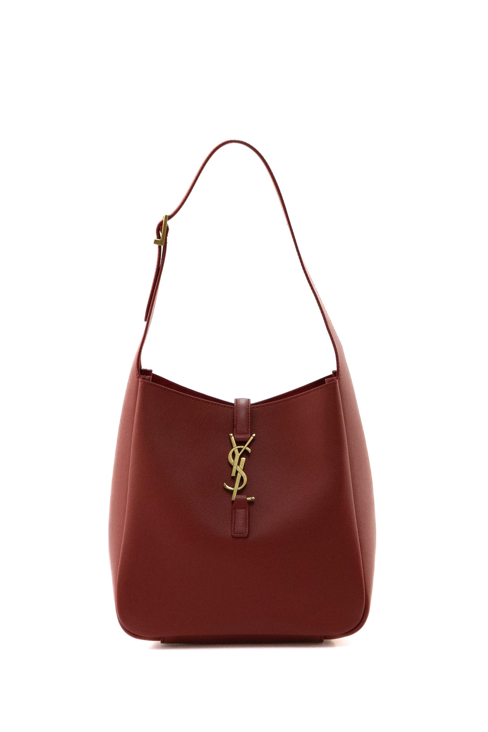 Borsa Le 5 à 7 Small in pelle colore rosso.<BR/> 713938 AAAUQ 6937 SAINT LAURENT 