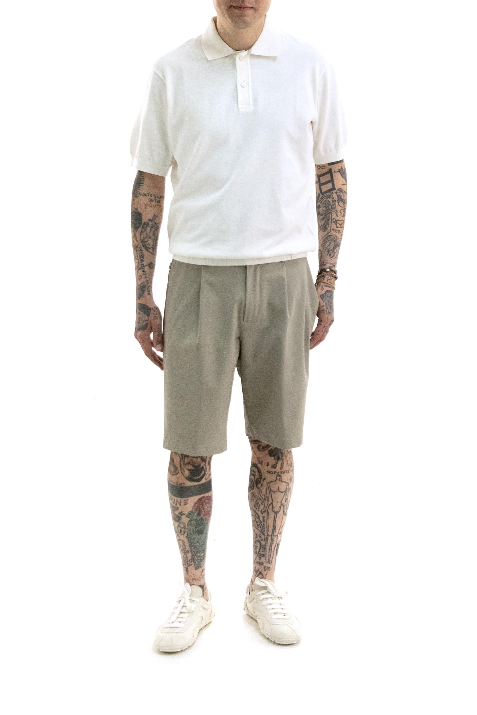 Polo in cotone di colore bianco <BR/> 25411610 108 PAUL & SHARK 