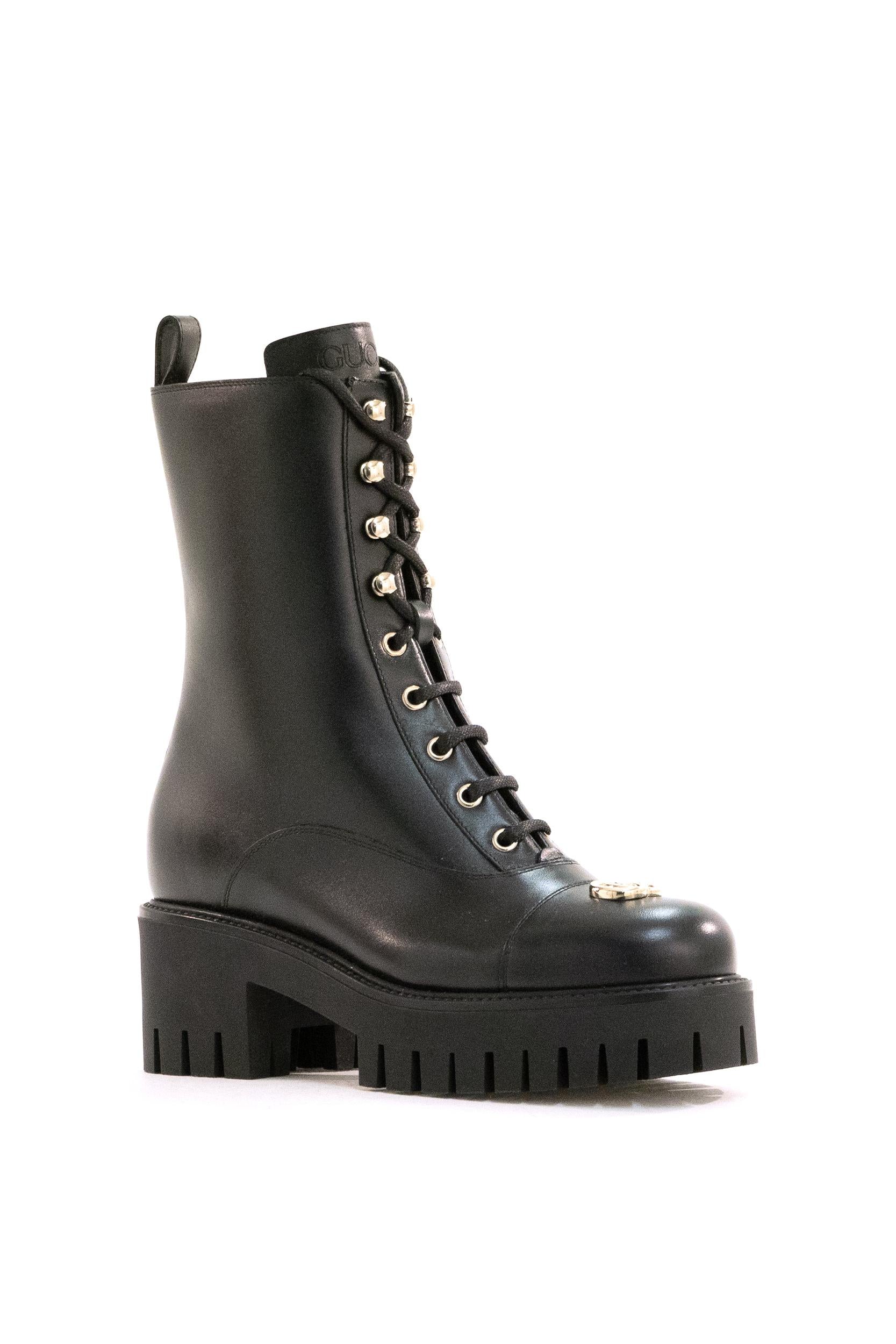 GUCCI Stivaletti in pelle nero<BR/> 836050 AADGL 1000 GUCCI 