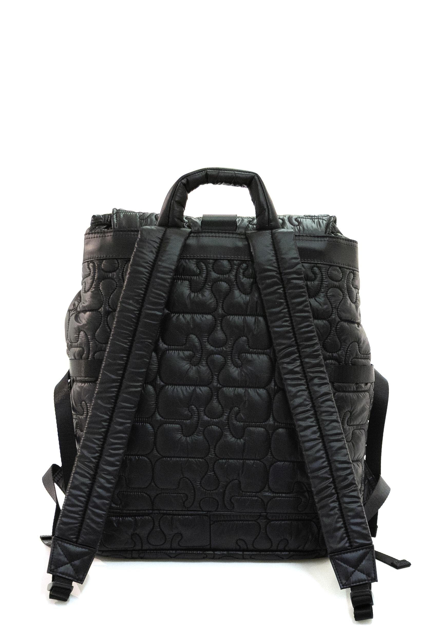 Zaino in tessuto tecnico di colore nero<BR/> B2080004 099 GANNI 
