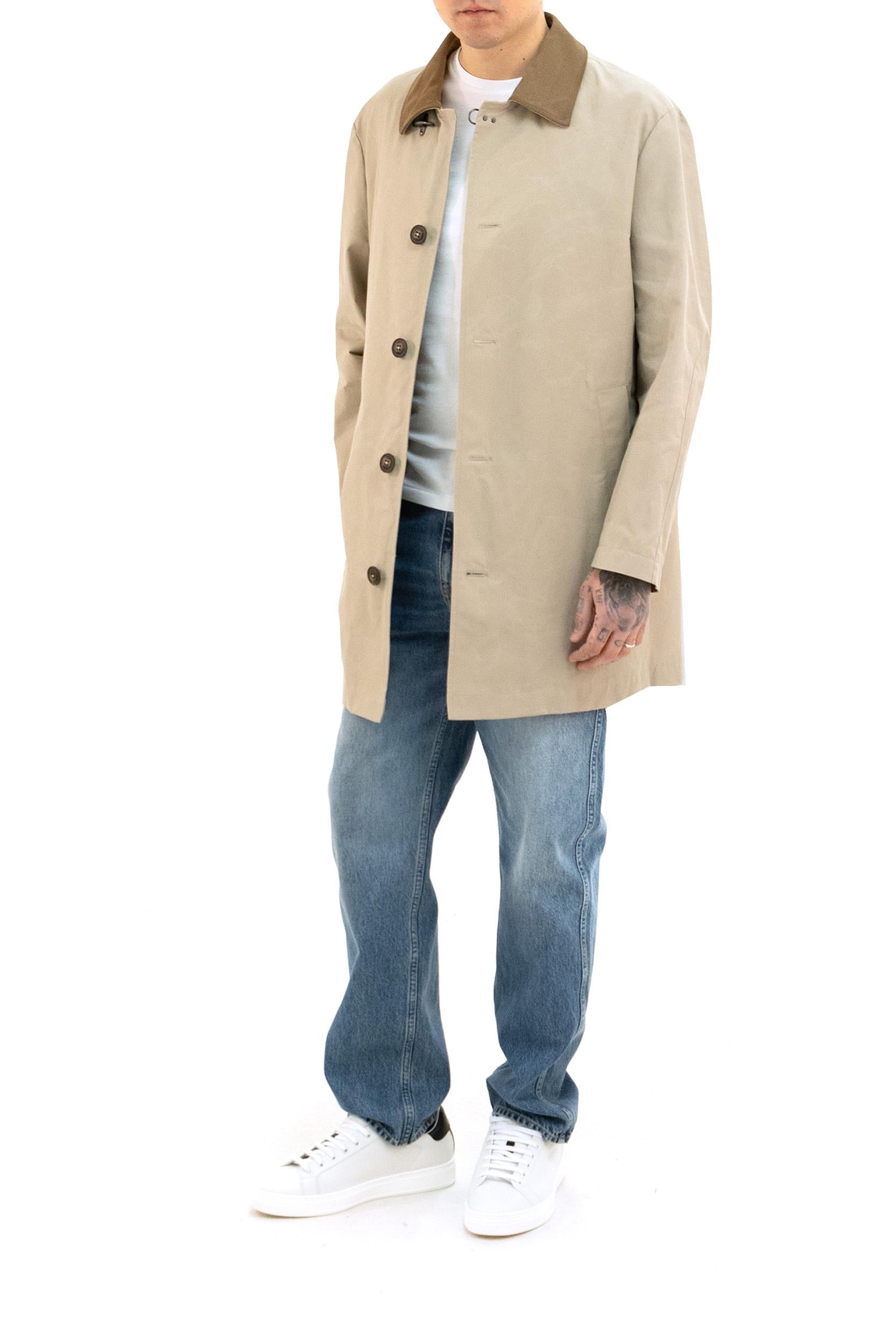 Impermeabile in faille di cotone e nylon di colore beige<BR/> NAM62520270XLZ C008 FAY 