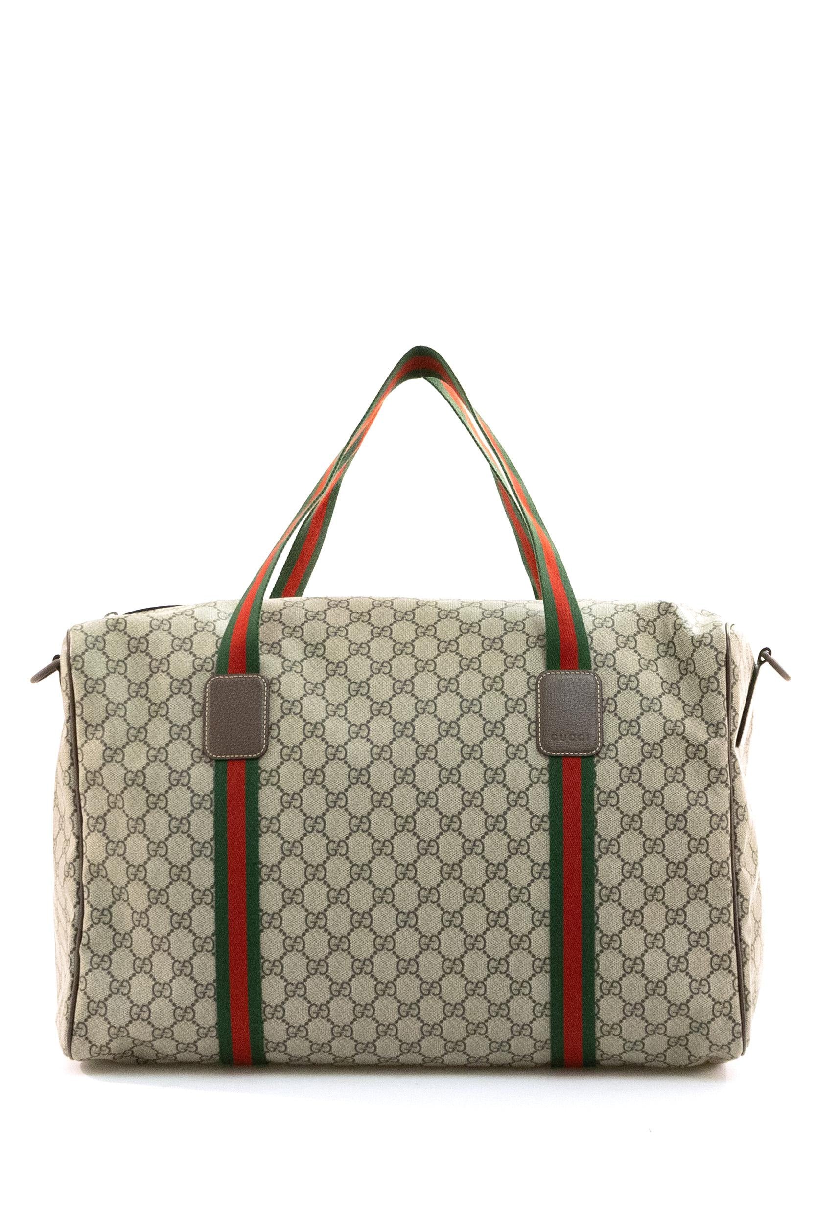 Borsa da viaggio large in tessuto GG Supreme color beige 758664 FACK7 9768 GUCCI 
