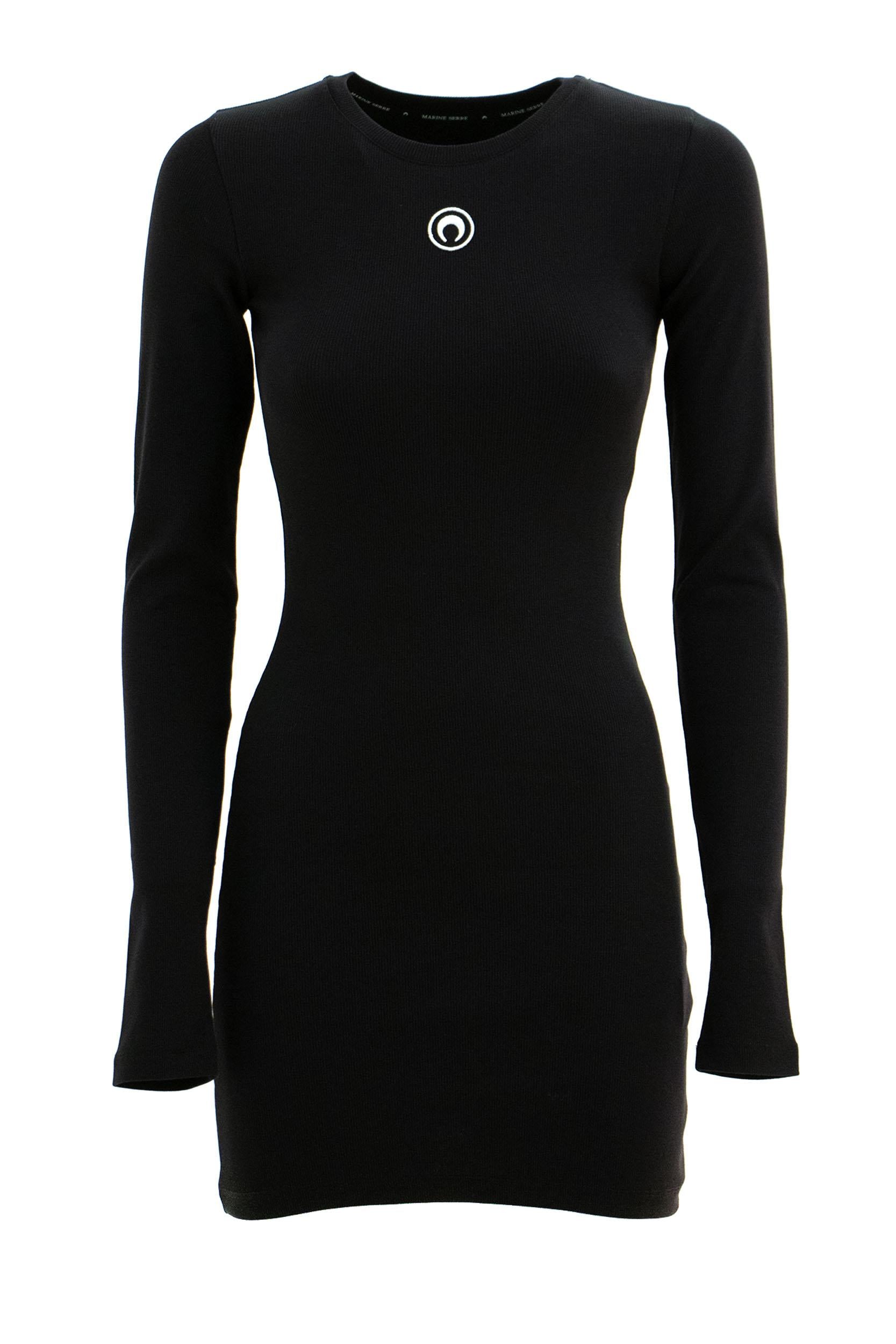 Abito in mesh di colore nero<BR/> WDR267A CJER0011 BK99 MARINE SERRE 